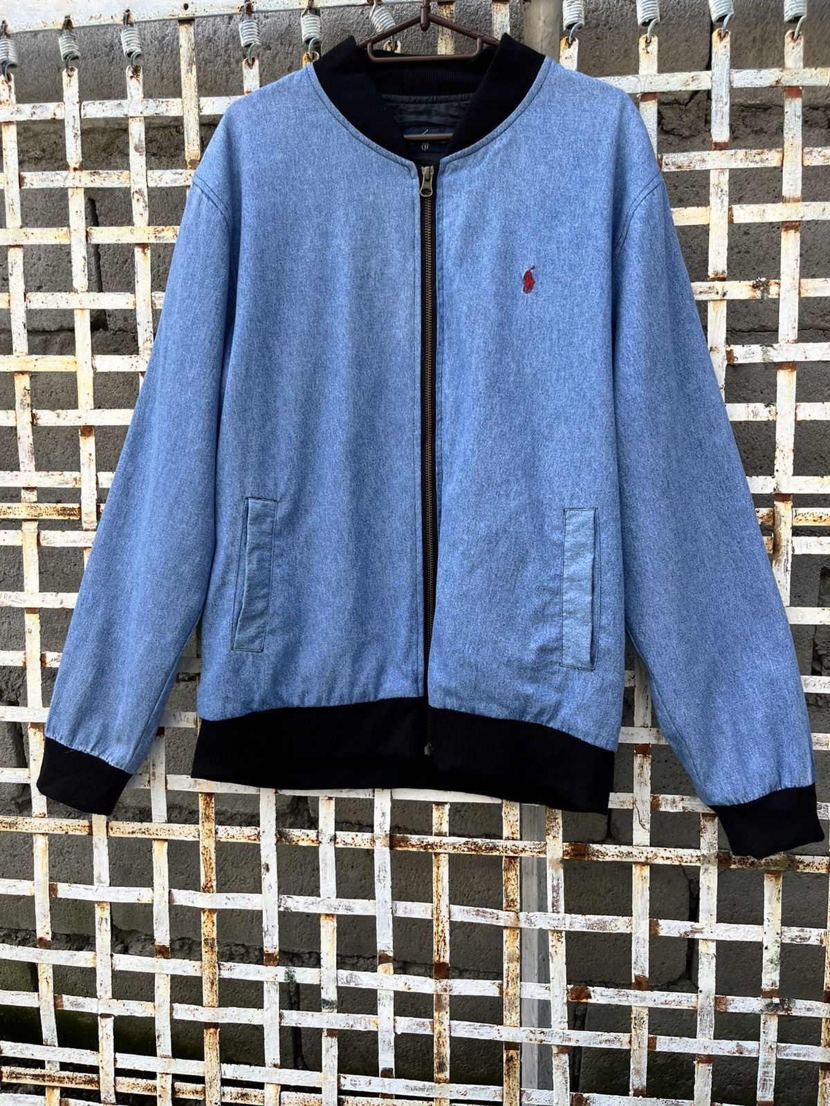 Ralph Lauren Vintage Polo Ralph Lauren Bomber Denim Jacket Size US L / EU 52-54 / 3 - 1 Thumbnail