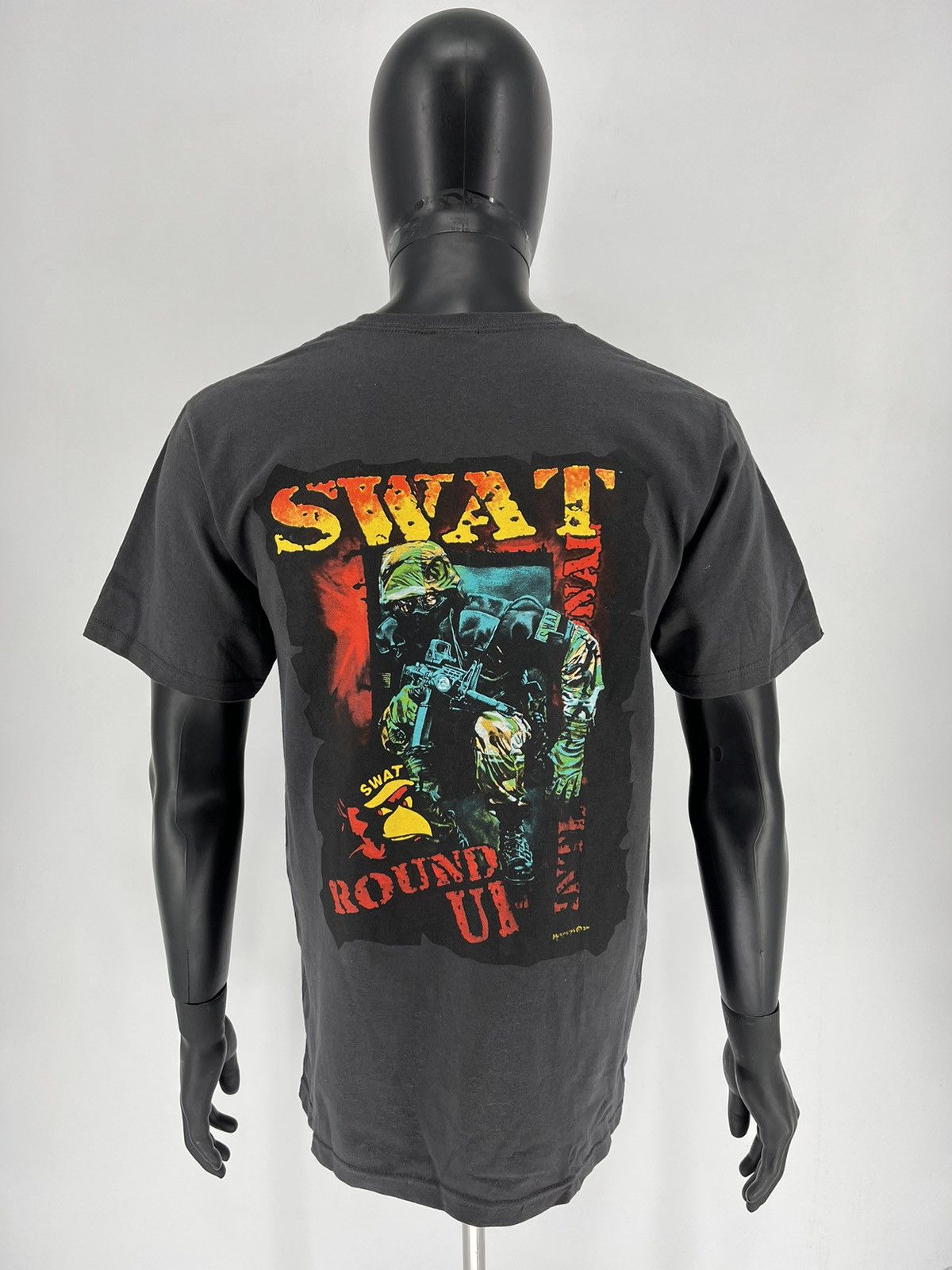 Vintage Vintage Y2K Police SWAT Movie Promo Tee Shirt Faded Size US M / EU 48-50 / 2 - 1 Thumbnail