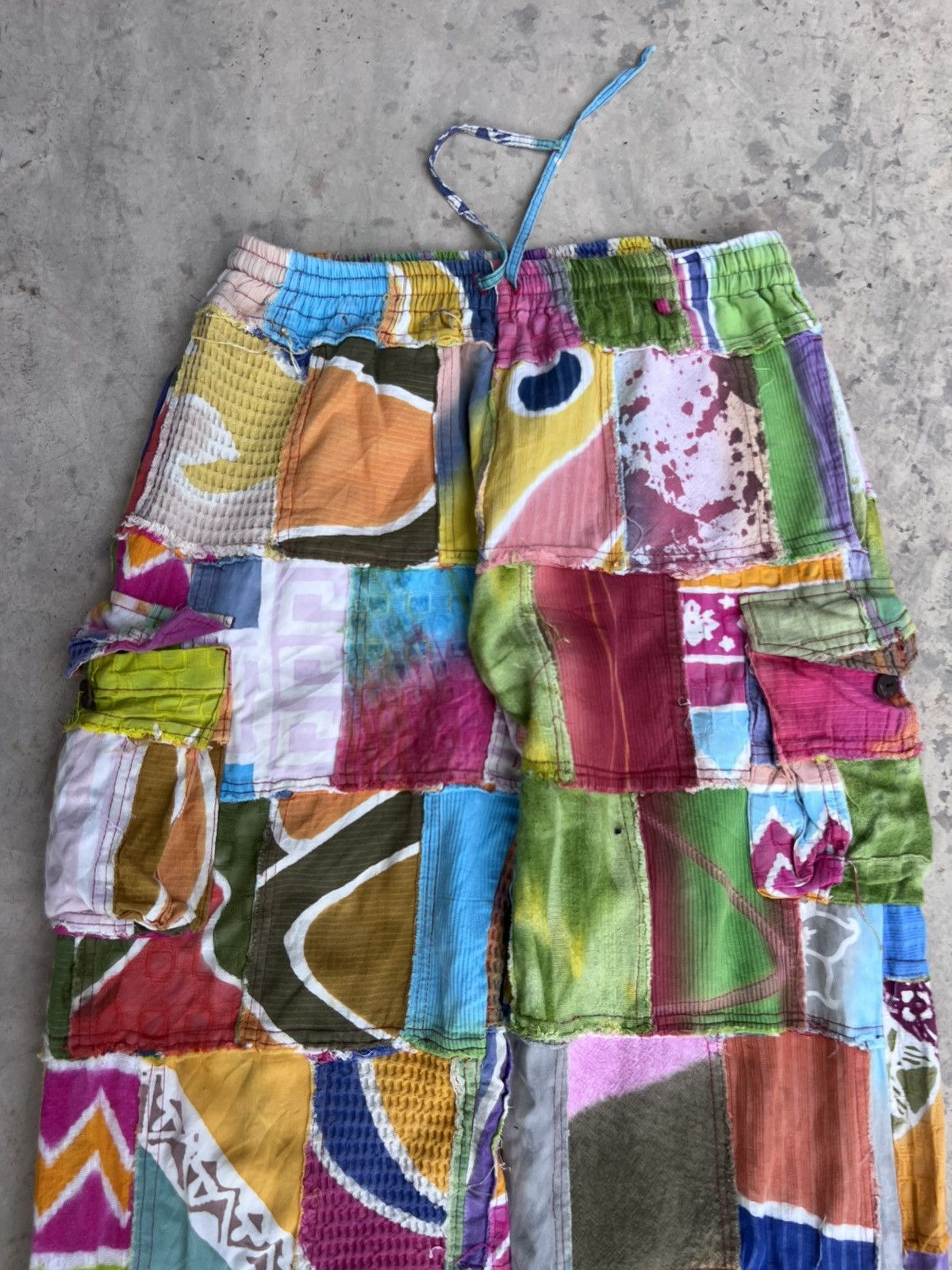 Vintage ELR Patchwork Cargo Baggy Pant Kapital Comme des Garcons Size US 32 / EU 48 - 3 Thumbnail