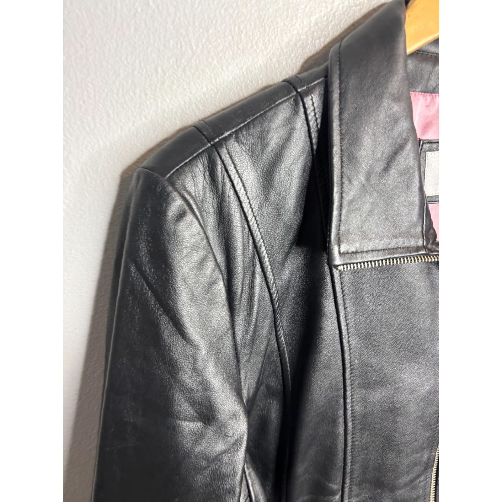 Vintage VINTAGE? No. Wilsons Leather Jacket Womens XL Black Maxima Full Zip Pockets Moto Biker Style Size XL / US 12-14 / IT 48-50 - 2 Thumbnail