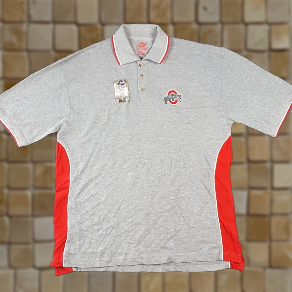Vintage Ohio State Buckeyes College Football Size L Preppy Polo Golf Shirt Sports OSU Size US L / EU 52-54 / 3 - 1 Thumbnail