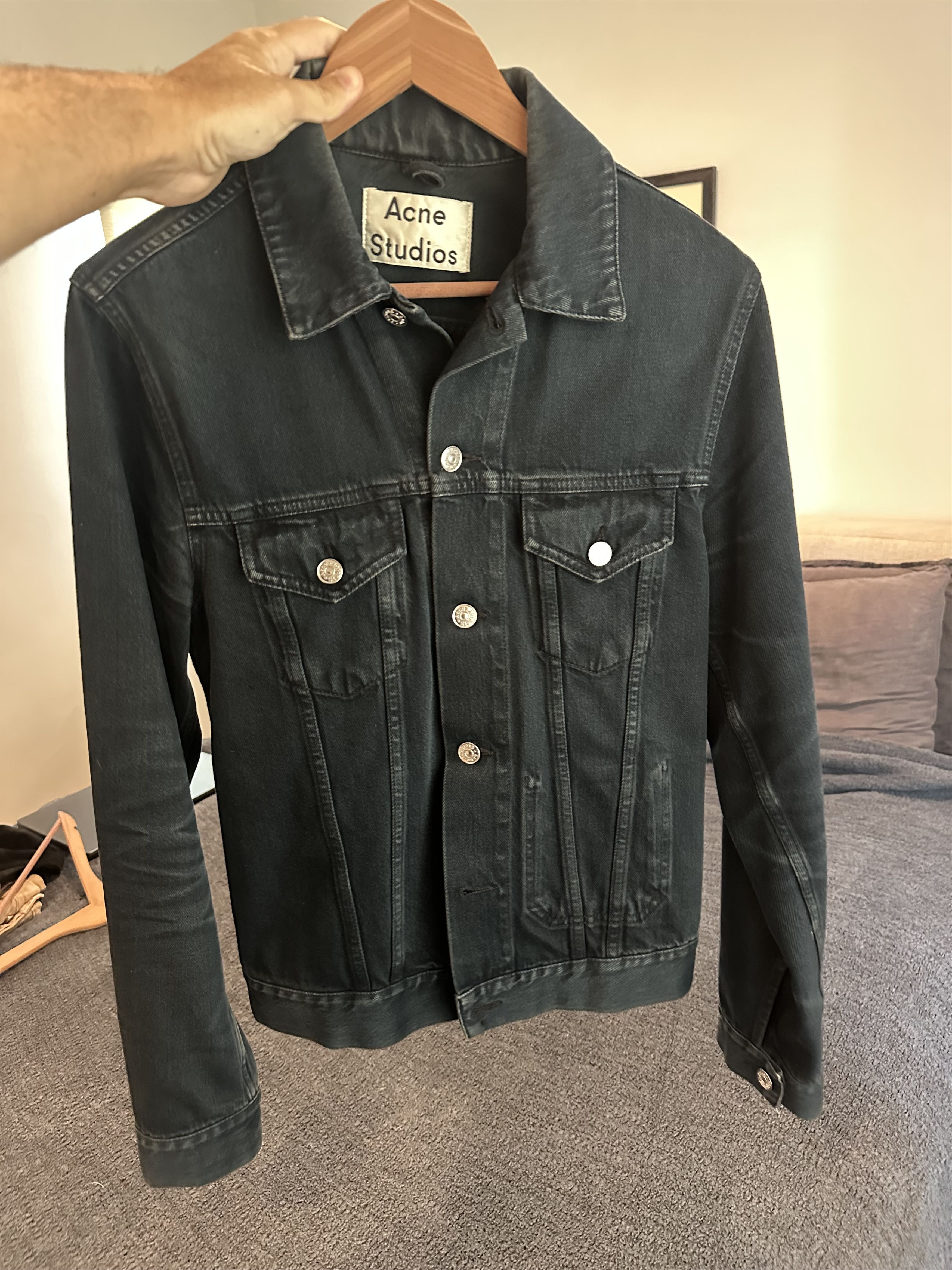 Acne Studios Acne Studios Indigo Trucker Denim Jacket Size US S / EU 44-46 / 1 - 1 Thumbnail