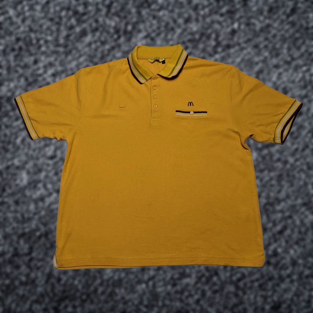 Vintage Vintage Hemingway Design McDonalds Yellow Polo shirt Size L Size US L / EU 52-54 / 3 - 1 Thumbnail