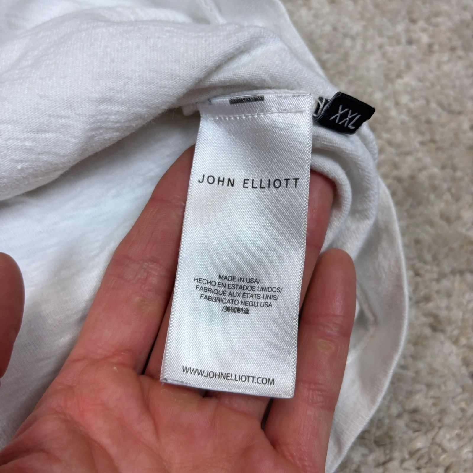 John Elliott John Elliot Cotton Crew T Shirt Men's 2XL XXL Quiet Luxury Size US XXL / EU 58 / 5 - 8 Thumbnail