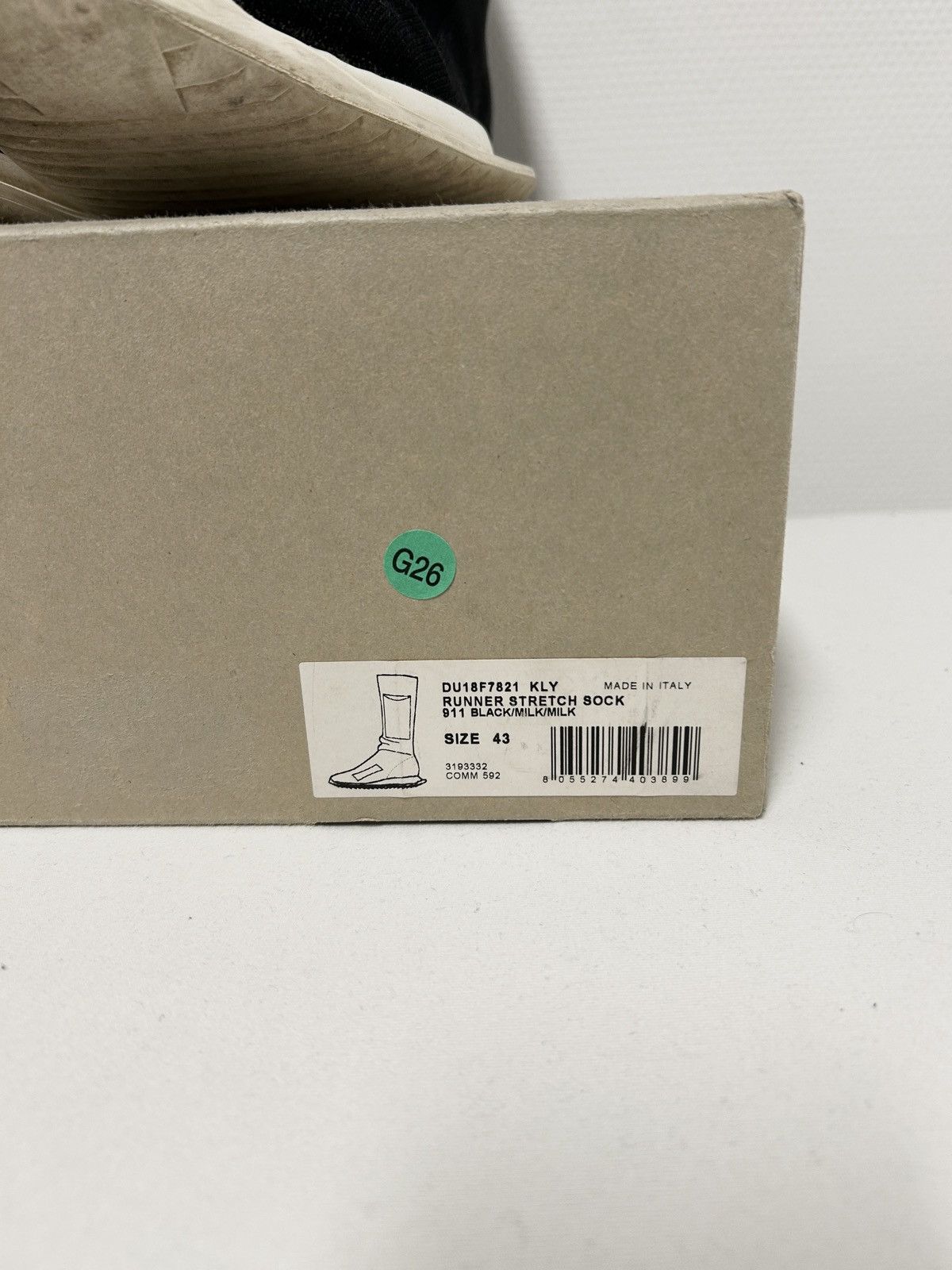 Rick Owens FW2018 Runner Stretch Sock Sneakers Size US 10 / EU 43 - 3 Thumbnail