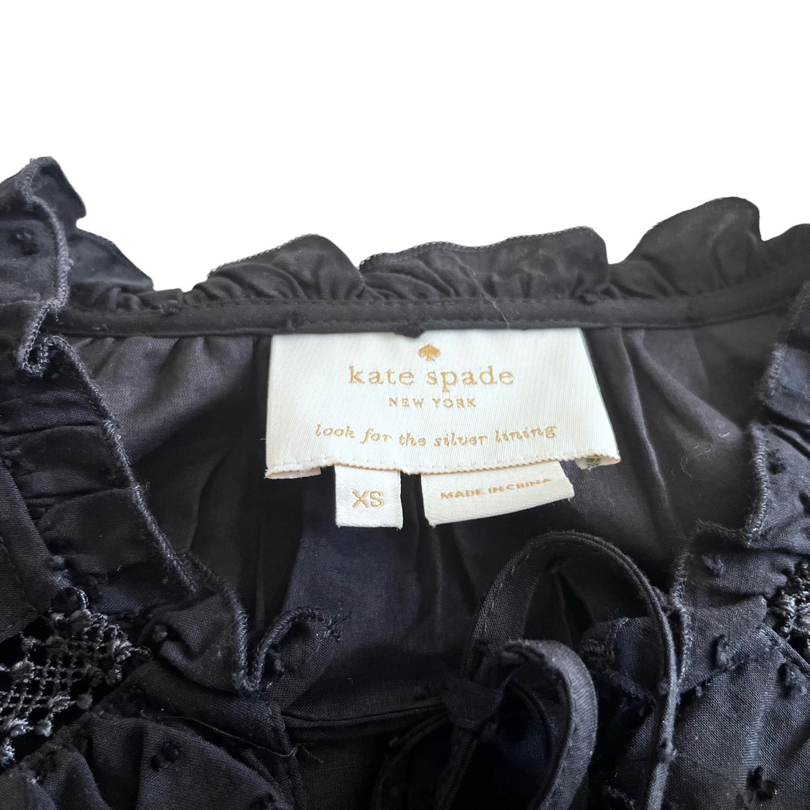 Kate Spade Kate Spade Broome Street Swiss Dot Sleeveless Black Dress Size XS / US 0-2 / IT 36-38 - 7 Thumbnail