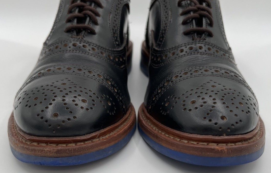 Allen Edmonds Allen Edmonds "STRANDMOK" Black Leather Oxfords Mens Size 9D Size US 9 / EU 42 - 3 Thumbnail