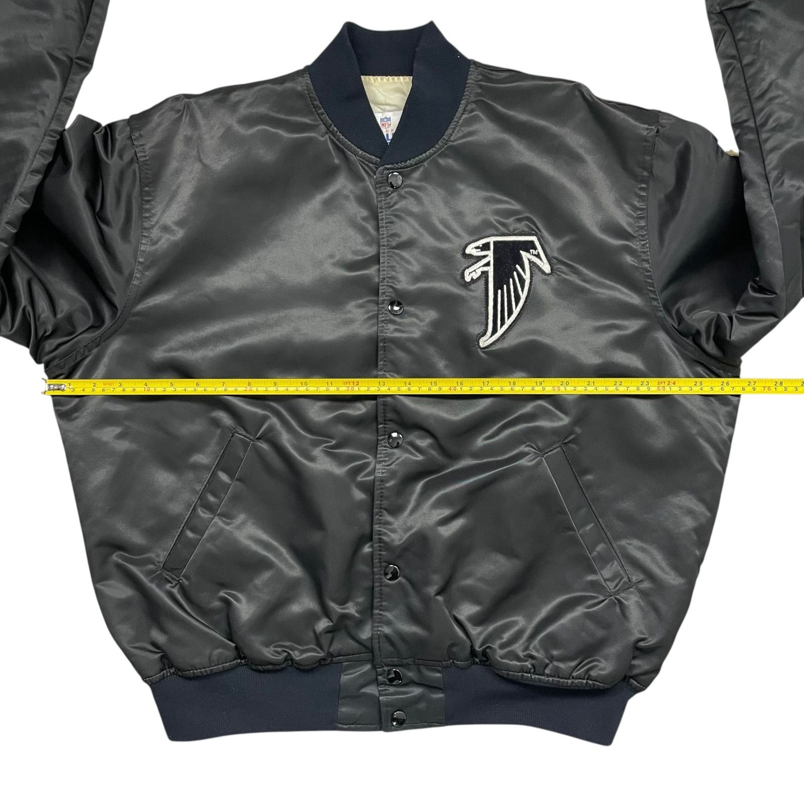 NFL VTG 90s ATLANTA FALCONS STARTER PRO LINE SATIN BOMBER JACKET Size US L / EU 52-54 / 3 - 8 Thumbnail