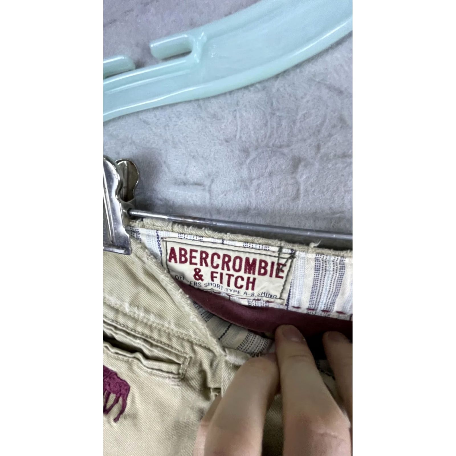 Abercrombie & Fitch Abercrombie & Fitch Shorts Mens 32 Beige Chino 9 Inch Inseam Drawstring Cutoff Size US 32 / EU 48 - 3 Thumbnail