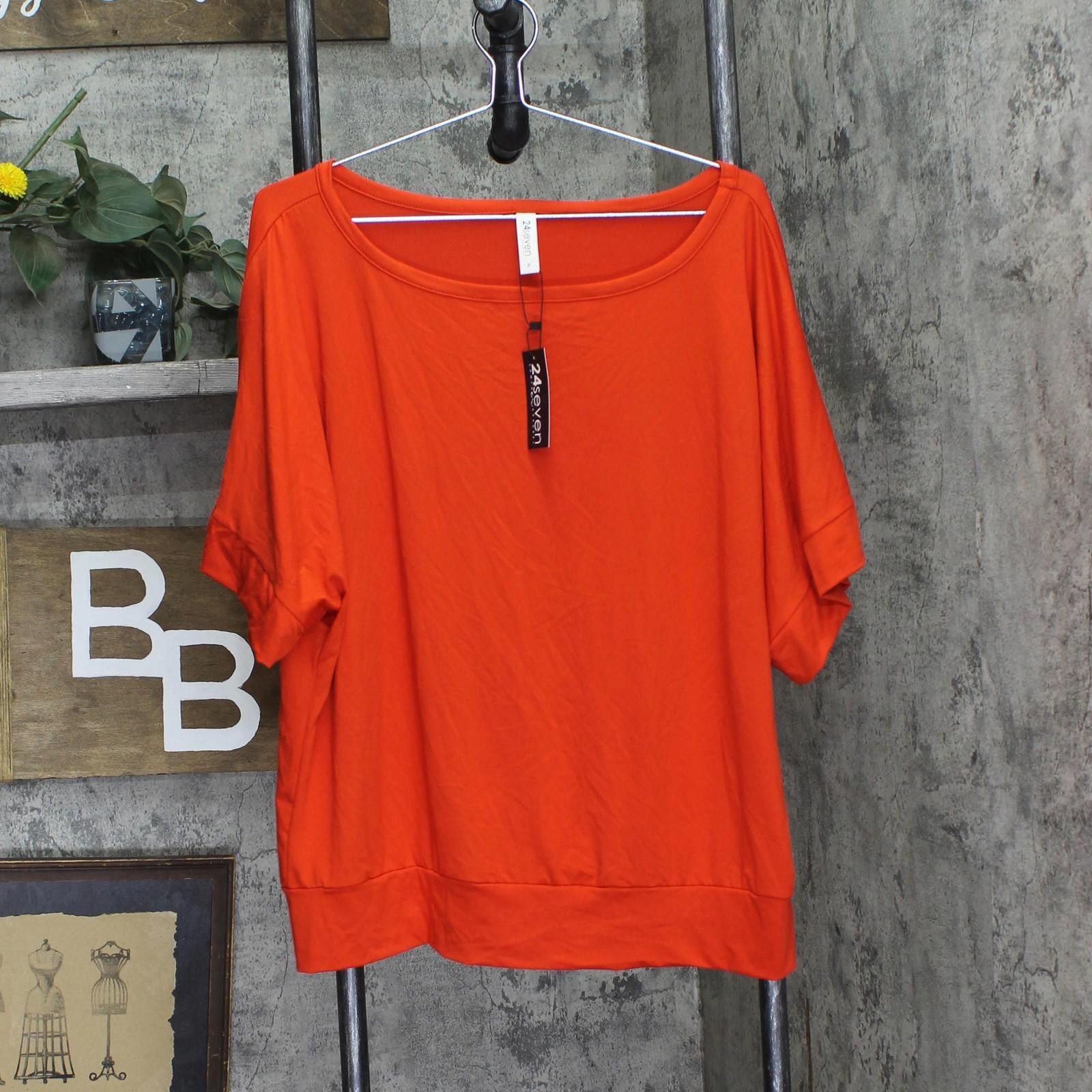 Other Nwt 24seven Comfort Apparel Boxy Shirt Top Burnt Orange Xl Size XL / US 12-14 / IT 48-50 - 1 Thumbnail