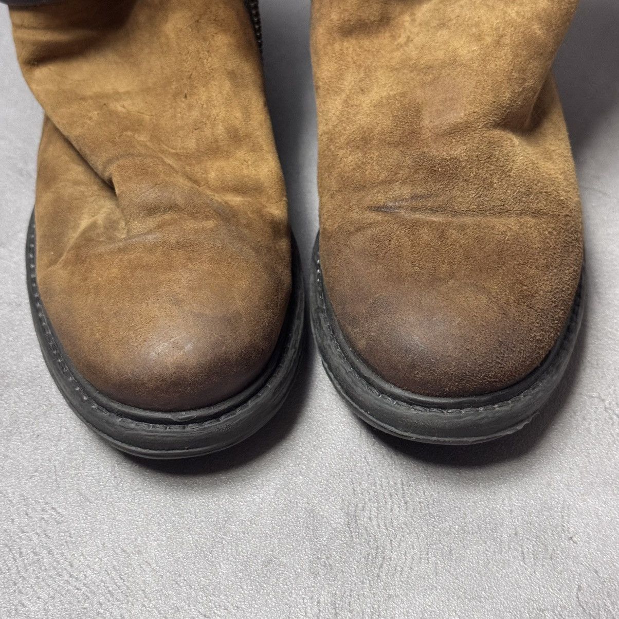 A.S.98 A.S.98 Women’s Mustard Biker Booties Leather Brown Size:38 Size US 7 / IT 37 - 4 Thumbnail