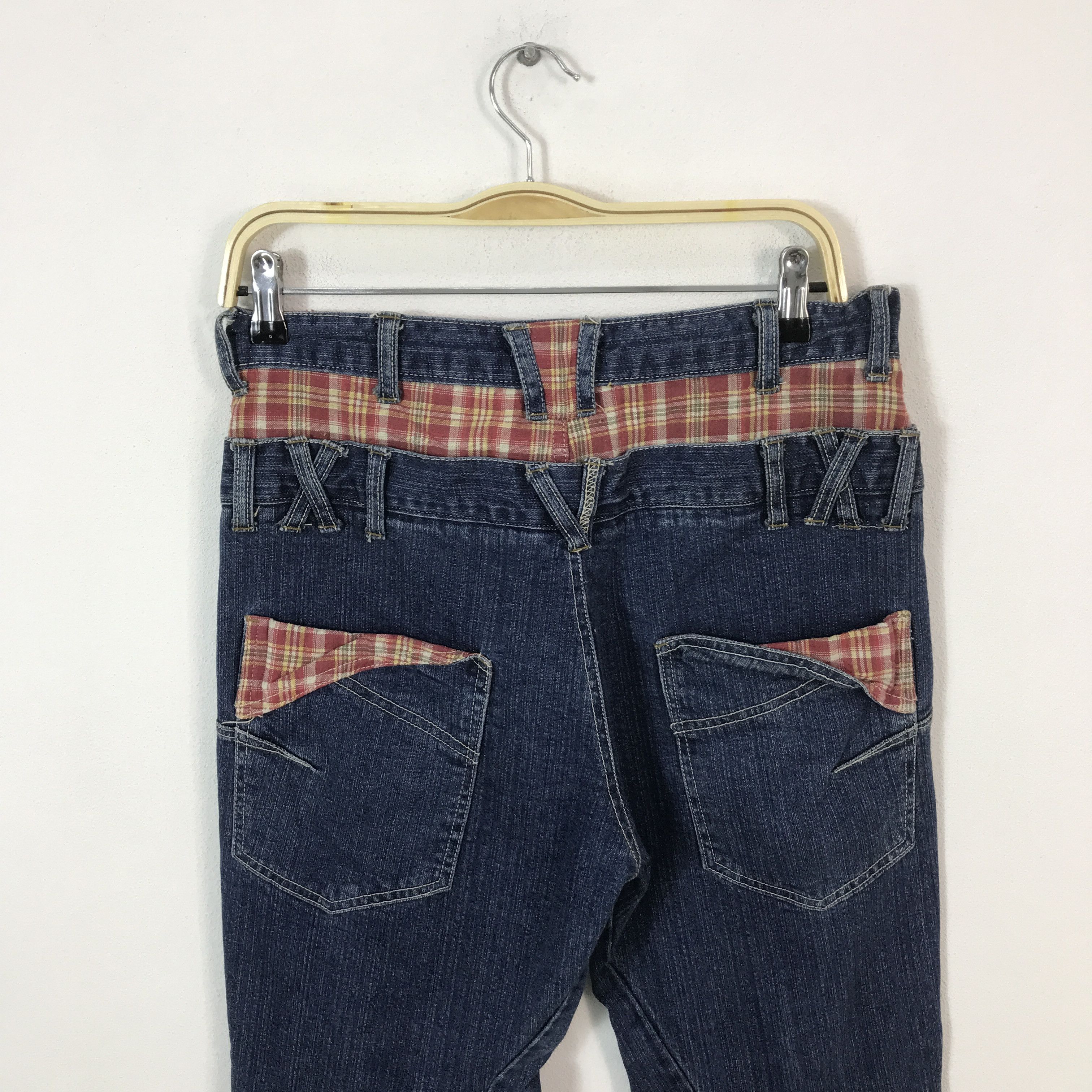Japanese Brand contno.Japan style double waist denim pants Size US 30 / EU 46 - 5 Thumbnail