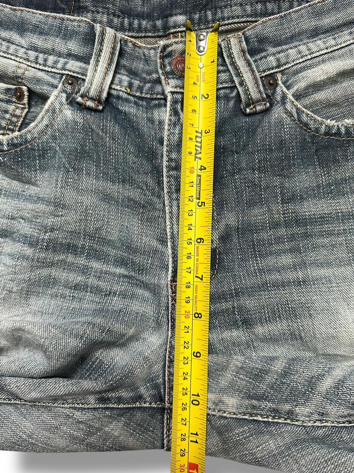 Japanese Brand GILHEART Distressed Japan Denim Straight Jeans With Faded Size US 33 - 21 Thumbnail