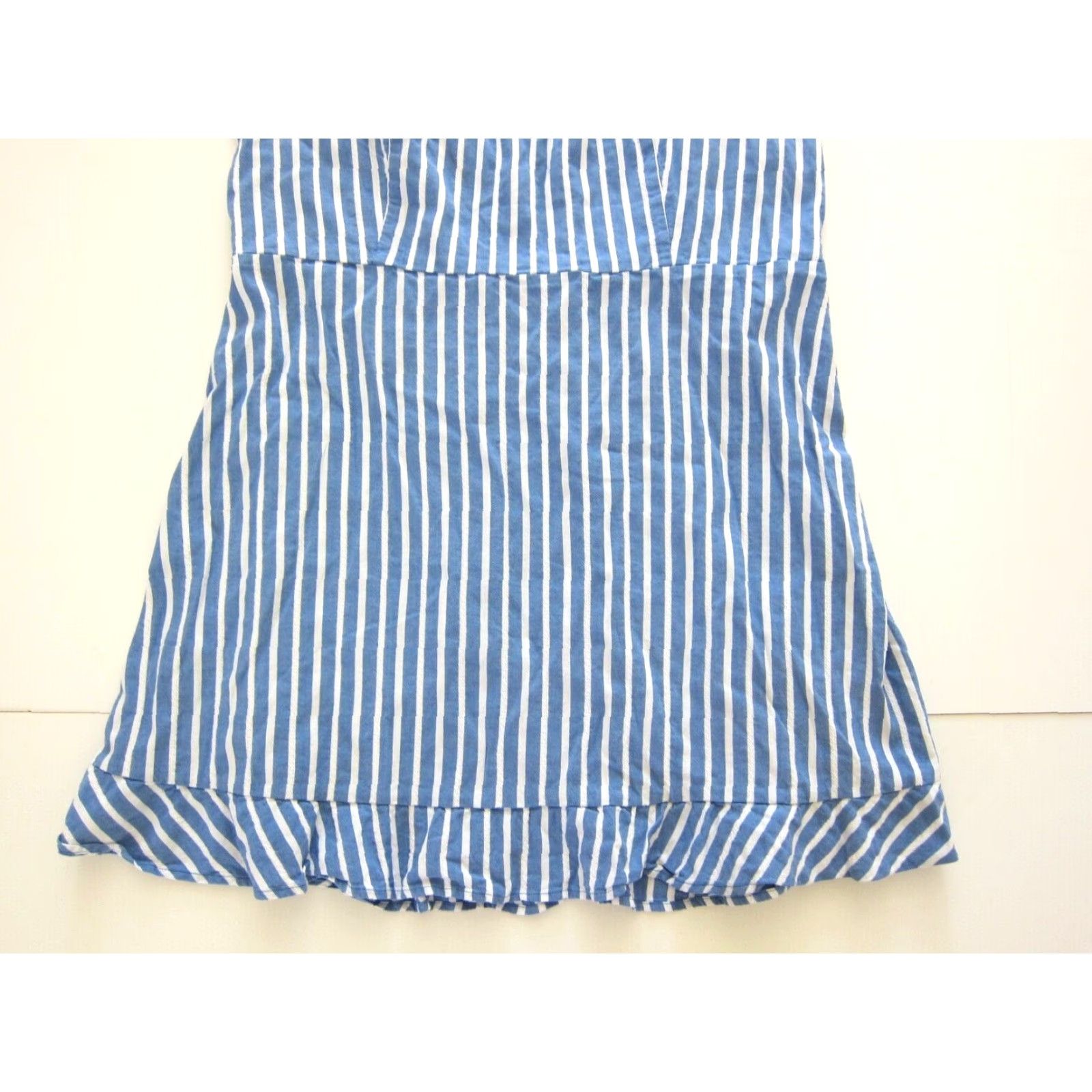 Old Navy VINTAGE Old Navy Cotton Rayon Blue White Stripe Spaghetti Strap Slip Tank Sun Dress XXL Size XXL / US 16-18 / IT 52-54 - 8 Thumbnail