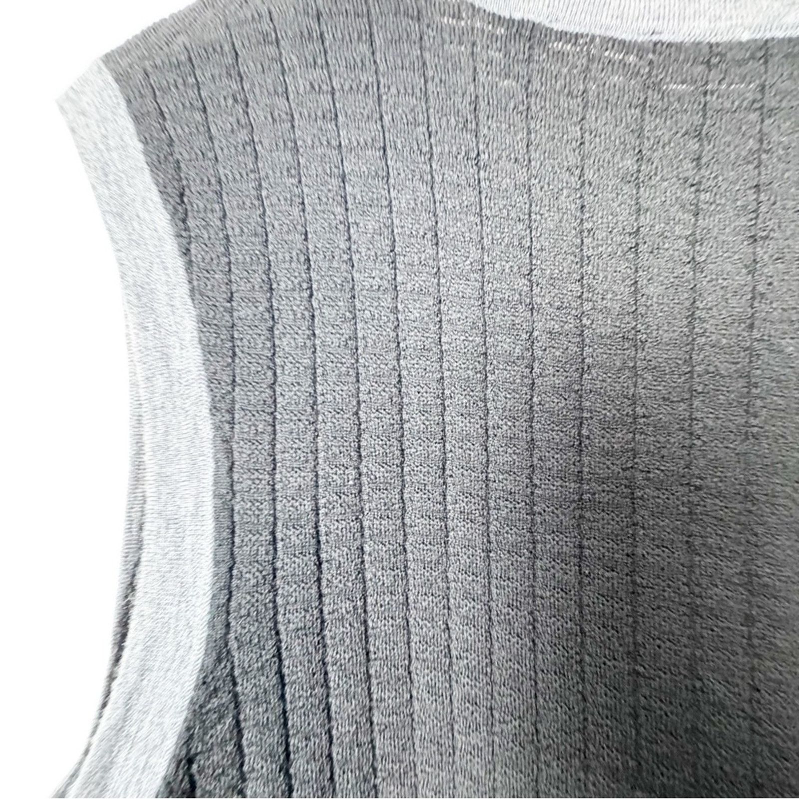 Murano Murano Black Grey Marino Wool Sweater Vest Men’s Size Large Size US L / EU 52-54 / 3 - 5 Thumbnail