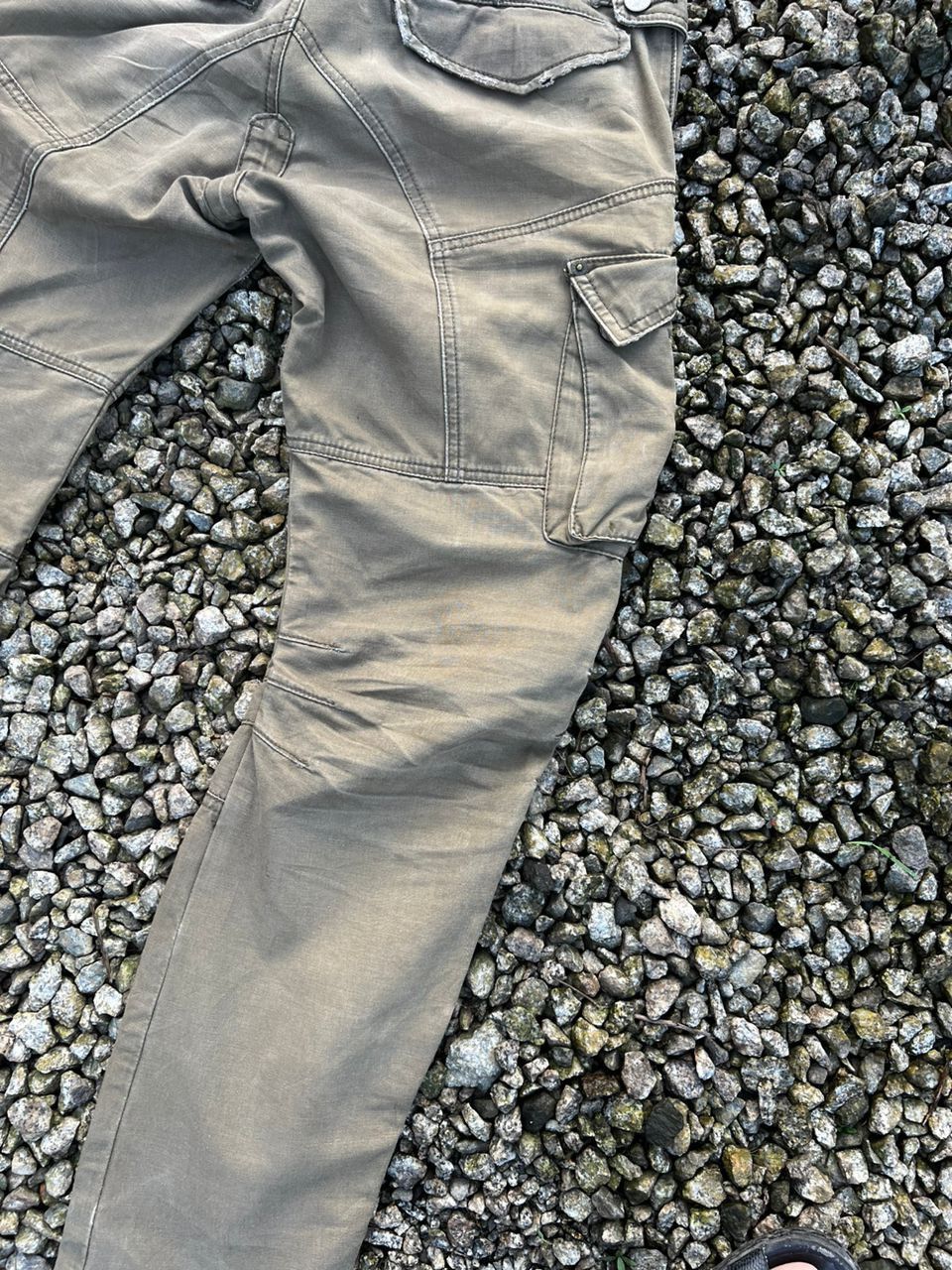 PPFM Japanese Brand PPFM Sunfaded Distress Cargo Pants Size US 34 / EU 50 - 18 Thumbnail
