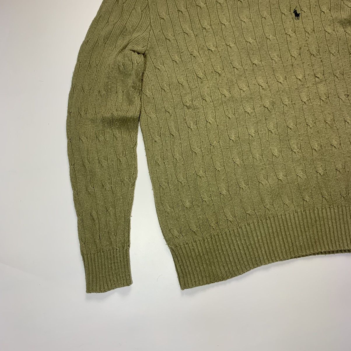 Ralph Lauren Polo Ralph Lauren Khaki Knit Sweater Old Money Size US L / EU 52-54 / 3 - 3 Thumbnail