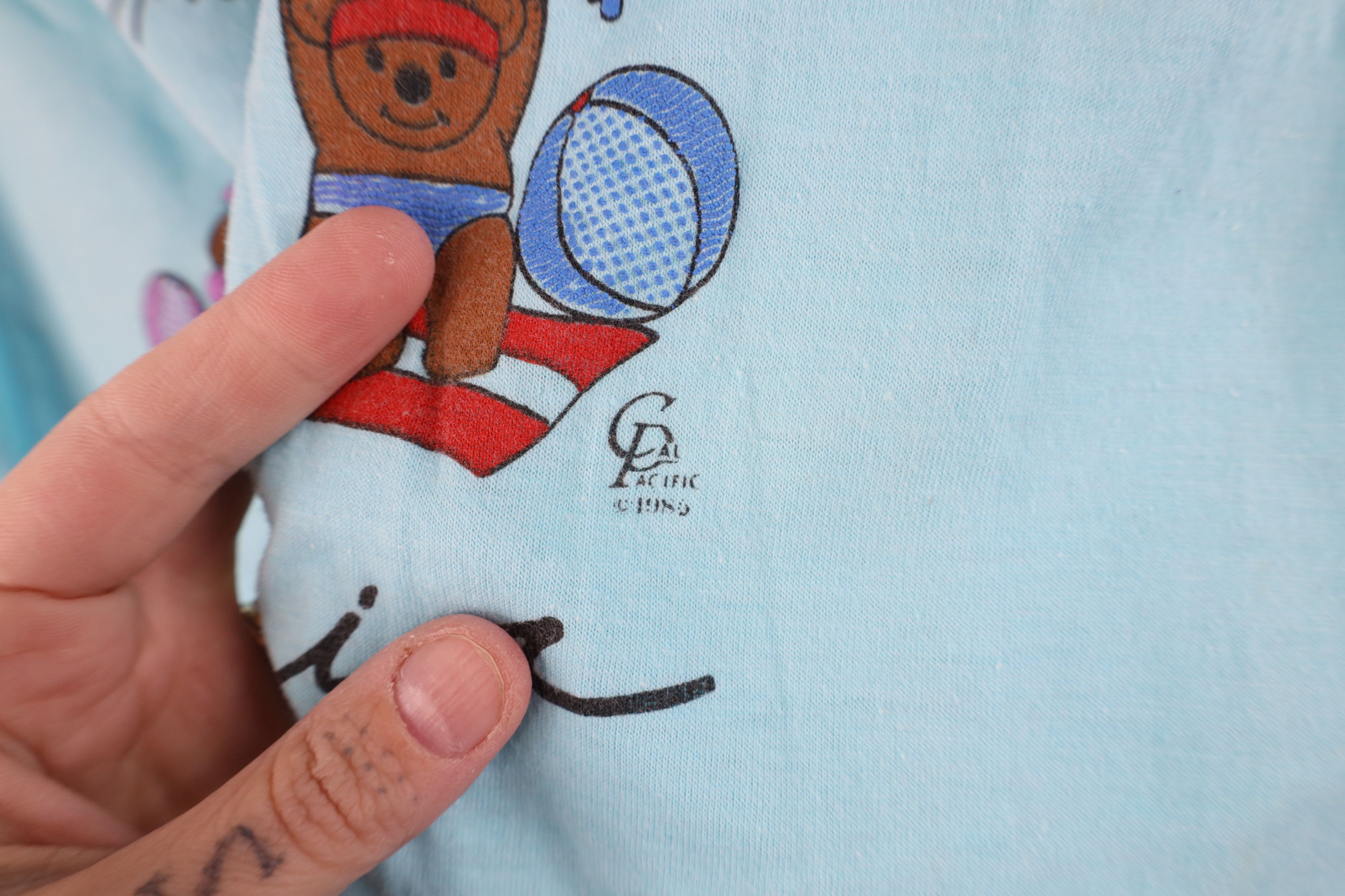 Vintage Vintage 80s Palm Springs California Beach Bear T-Shirt USA Size L / US 10 / IT 46 - 5 Thumbnail