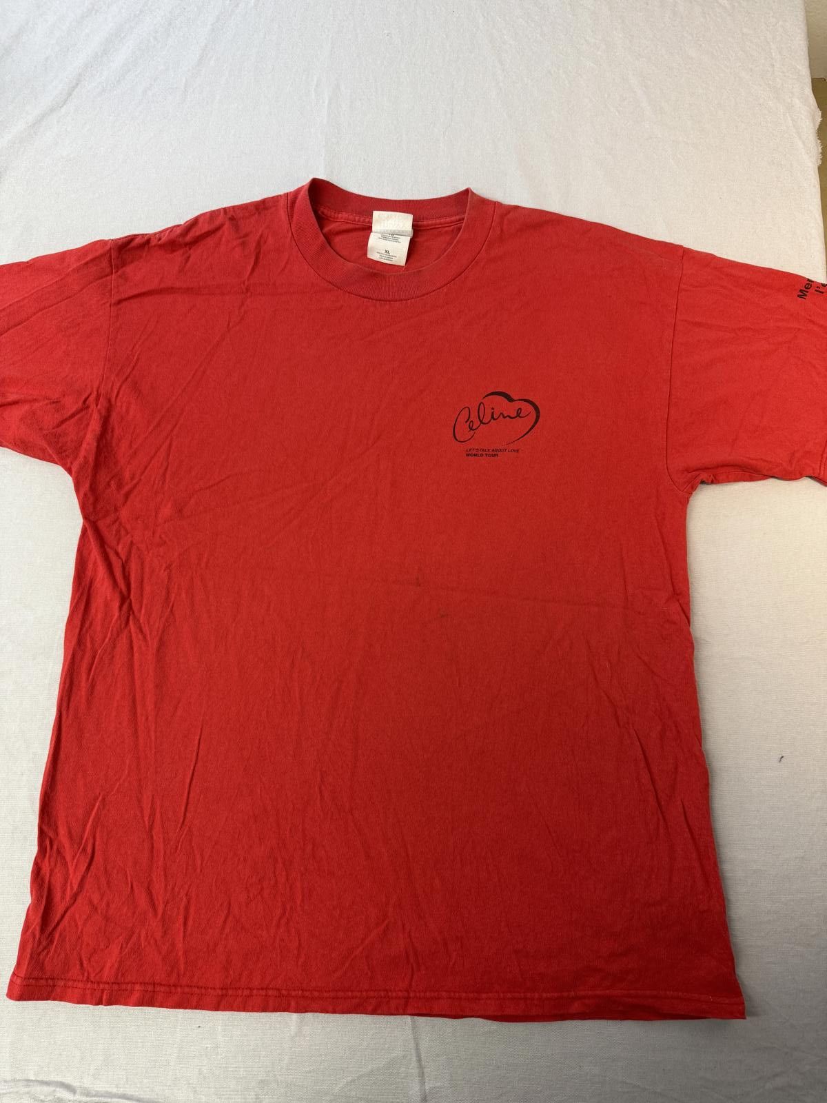Gildan Vintage Celine Dion T-shirt Lets Talk About Love World Tour Size US XL / EU 56 / 4 - 1 Thumbnail