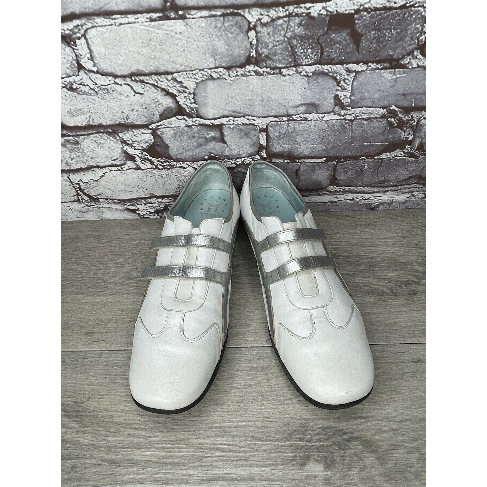 Mephisto Mephisto Cool Air White Leather Strap Driving Loafers Shoes Size US 10 / IT 40 - 2 Thumbnail