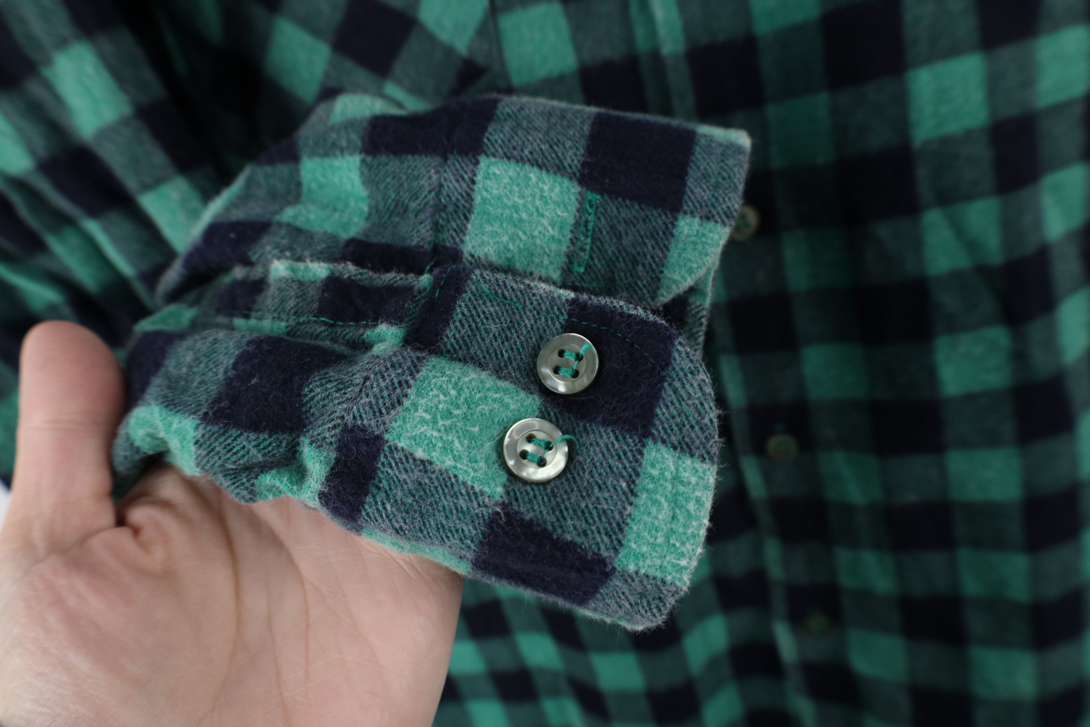 Vintage Vintage 90s Streetwear Flannel Collared Button Shirt Plaid Size US M / EU 48-50 / 2 - 4 Thumbnail