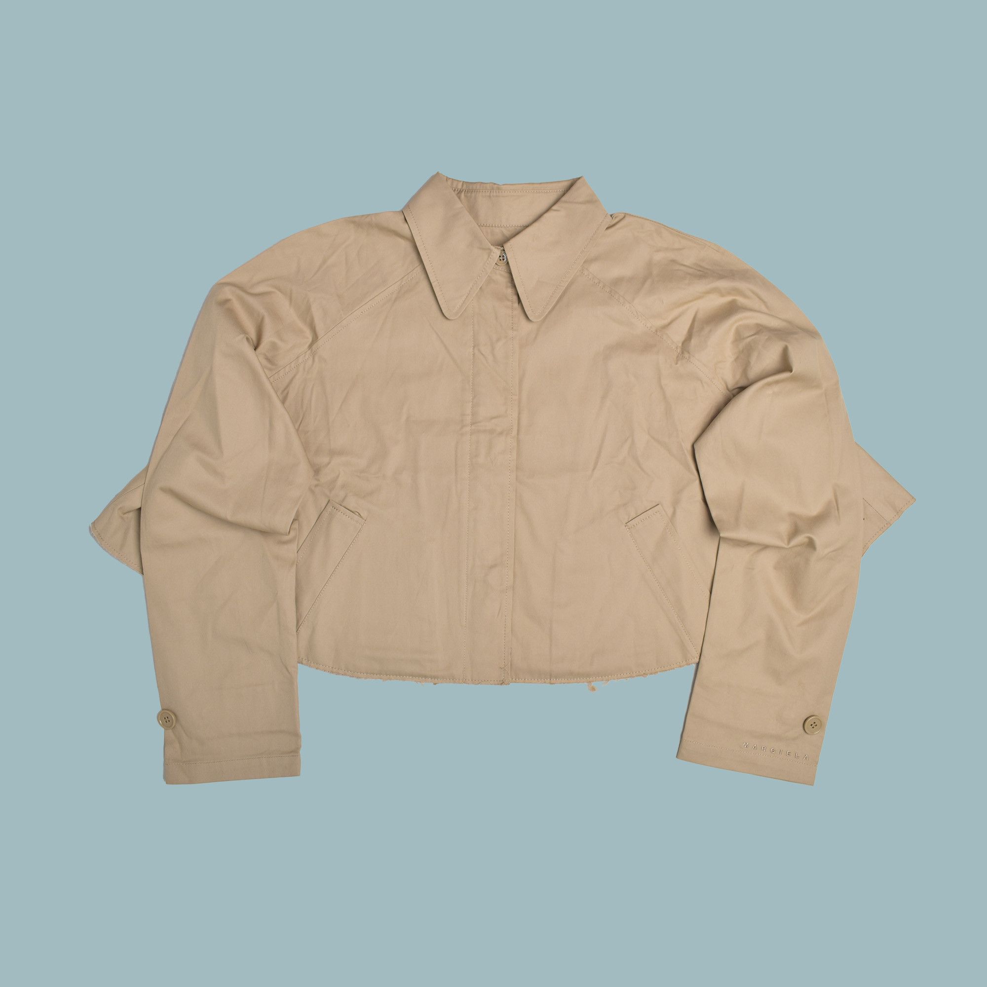 MM6 *BNWT* MM6 MAISON MARGIELA CROPPED BEIGE COAT YOUTH Size XS / US 0-2 / IT 36-38 - 1 Thumbnail