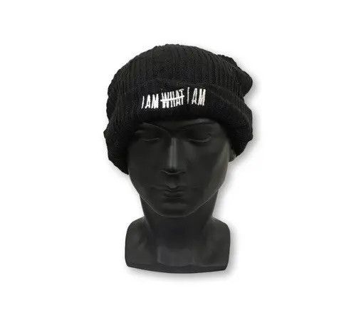 I Am What I Am Plain Beanie Hat