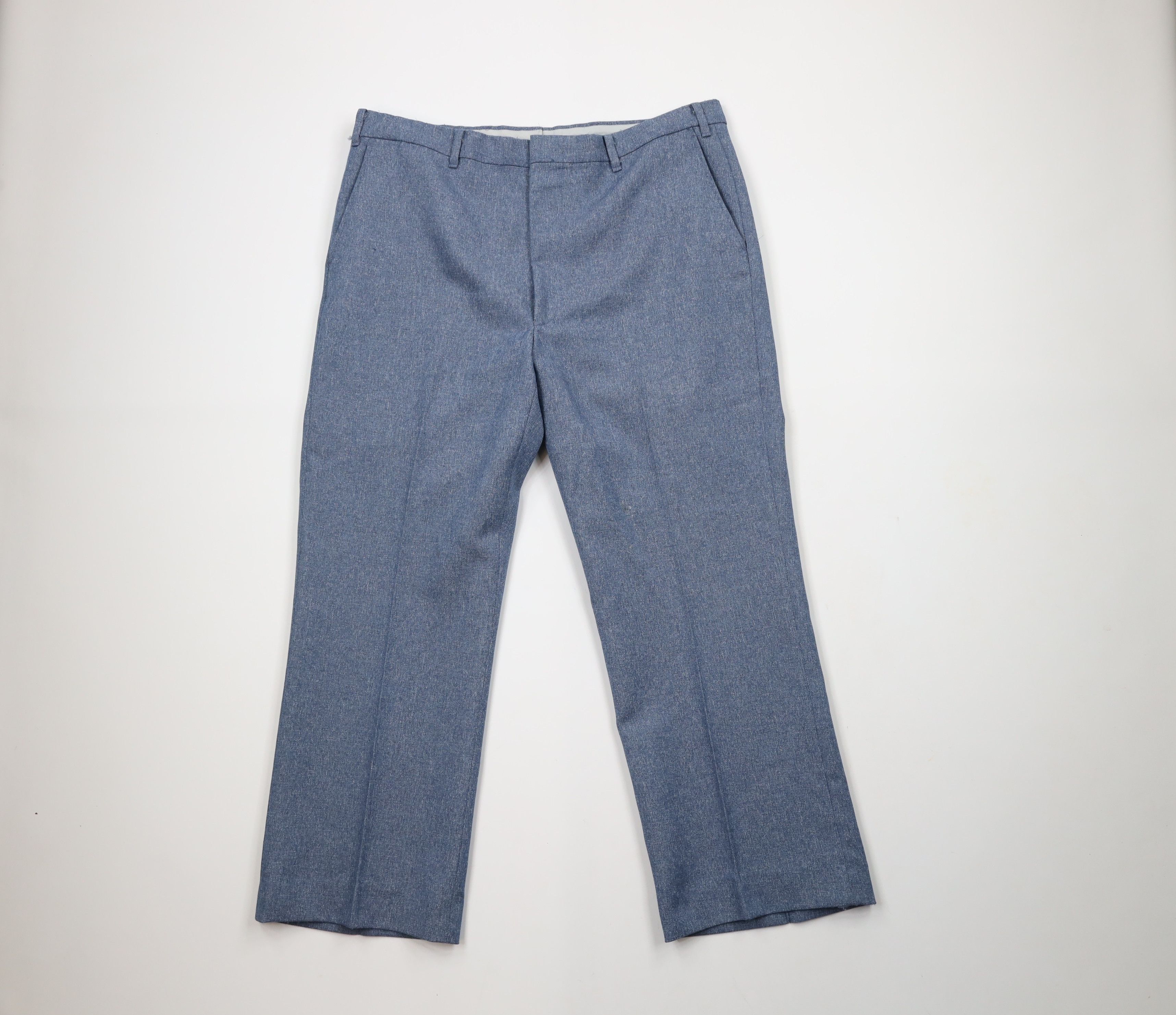 Vintage Vintage 70s Streetwear Knit Bell Bottoms Chino Pants USA Size US 36 / EU 52 - 1 Thumbnail