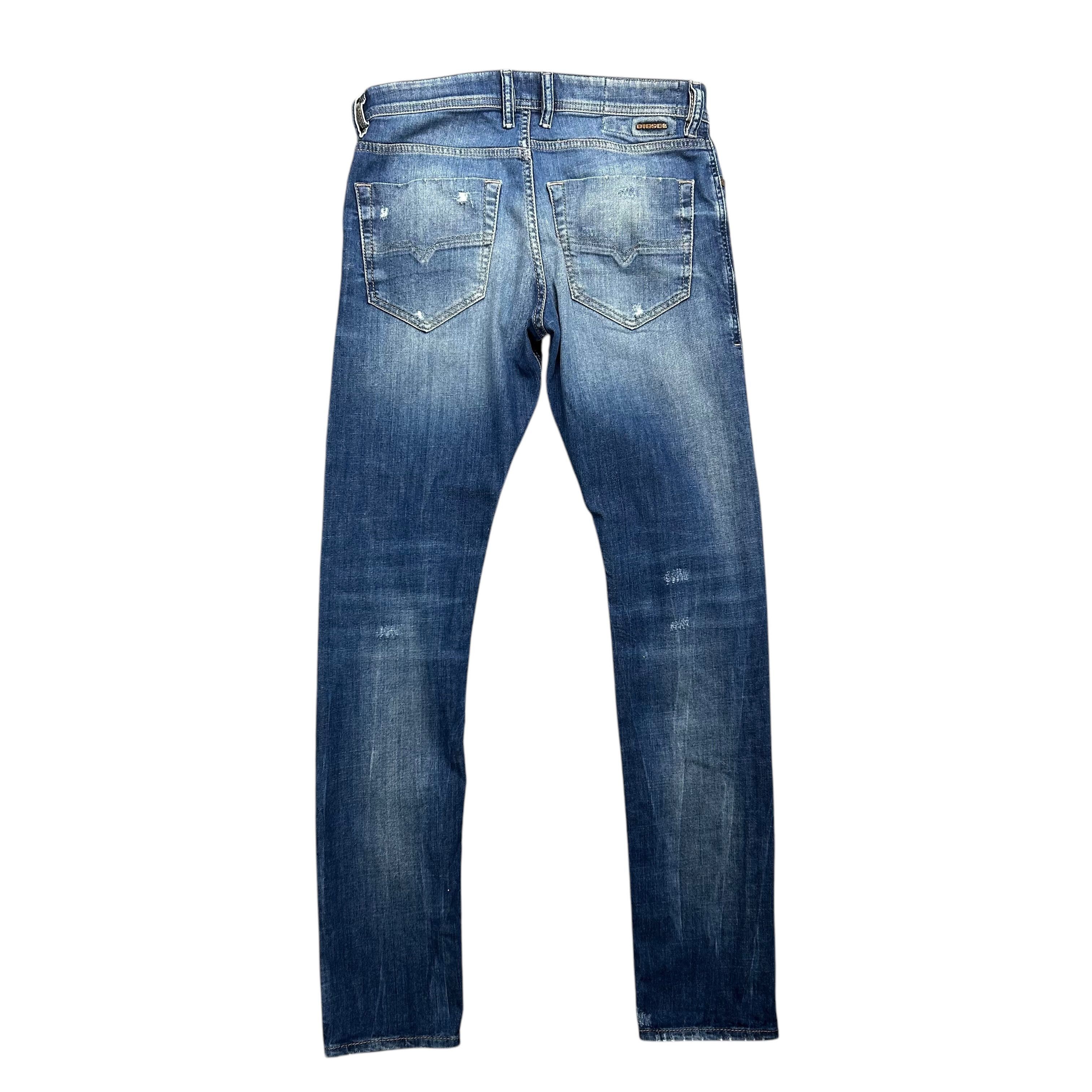 Diesel Diesel Tepphar Slim Carrot Blue Denim Jeans Stretch W29L32 Size US 29 - 2 Thumbnail
