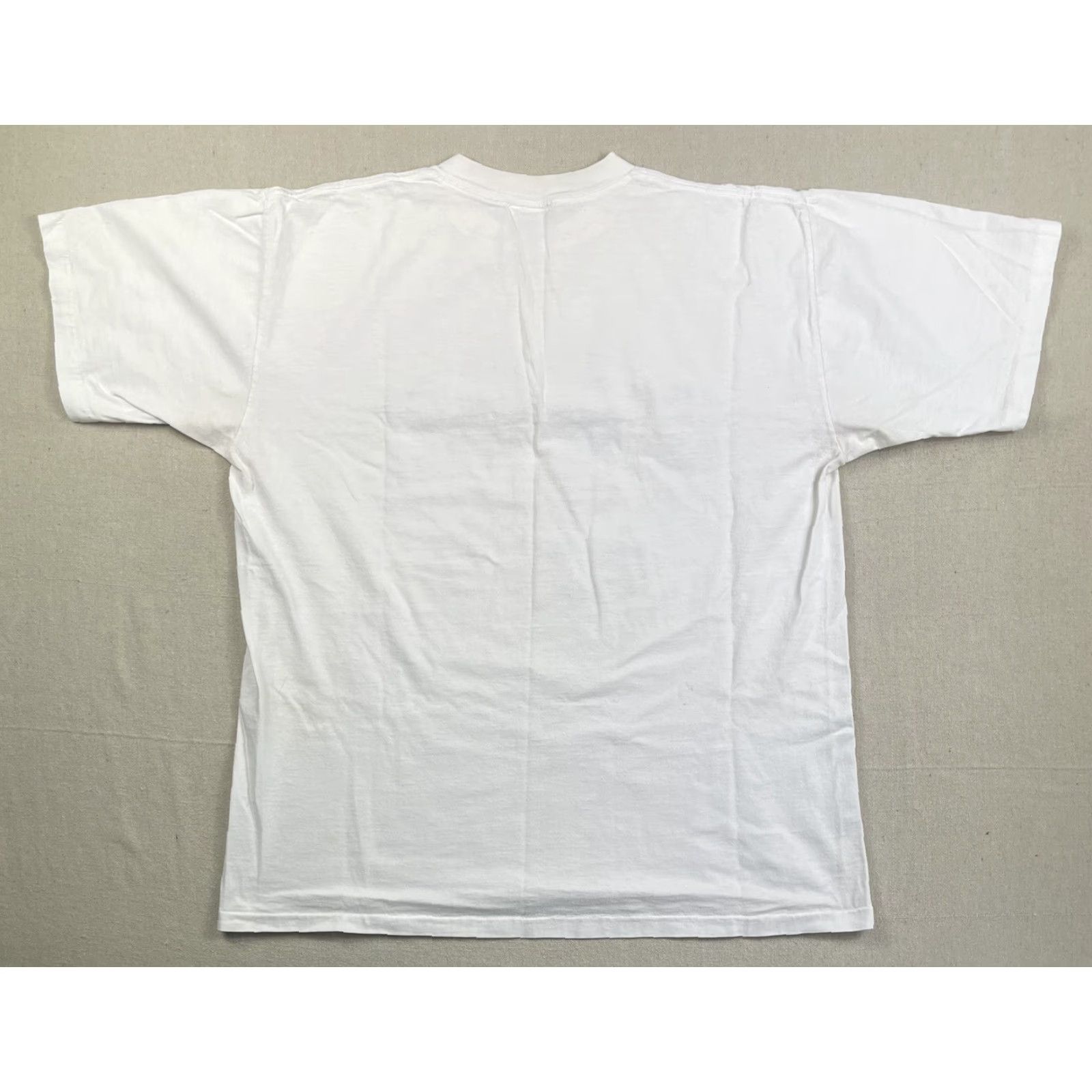 Vintage VINTAGE Le Pays International T-Shirt American Flag Graphic XL White Short Sleeve 90s Unisex Adults Size US XL / EU 56 / 4 - 4 Thumbnail