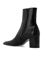 Saint Laurent Paris oc11z1125 756091 XIV Boots in Patent Leather in Black Size US 6.5 / EU 39-40 - 3 Thumbnail