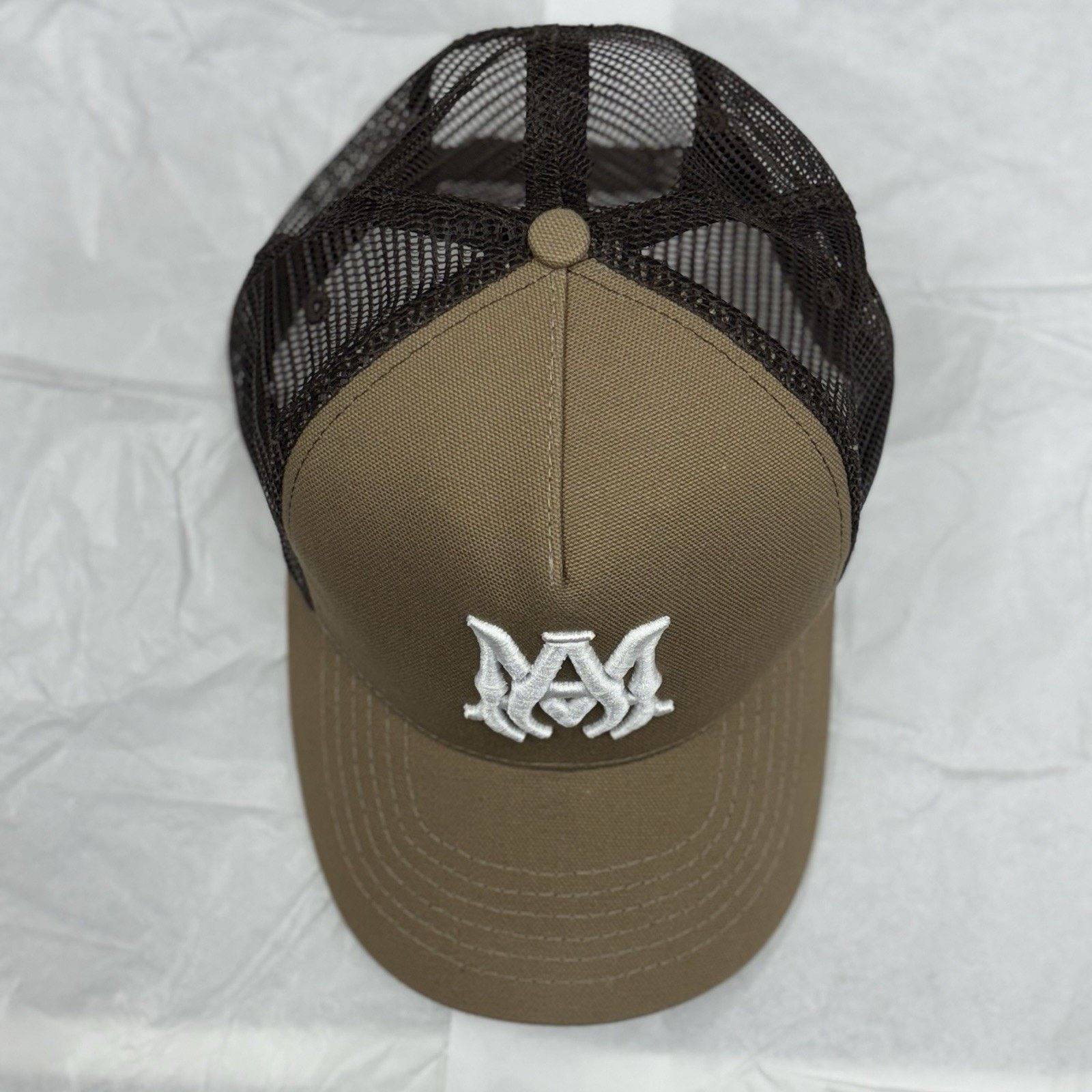 Amiri Amiri Logo Trucker Hat ' Ermine White ' | GREAT CONDITION! Size ONE SIZE - 7 Thumbnail