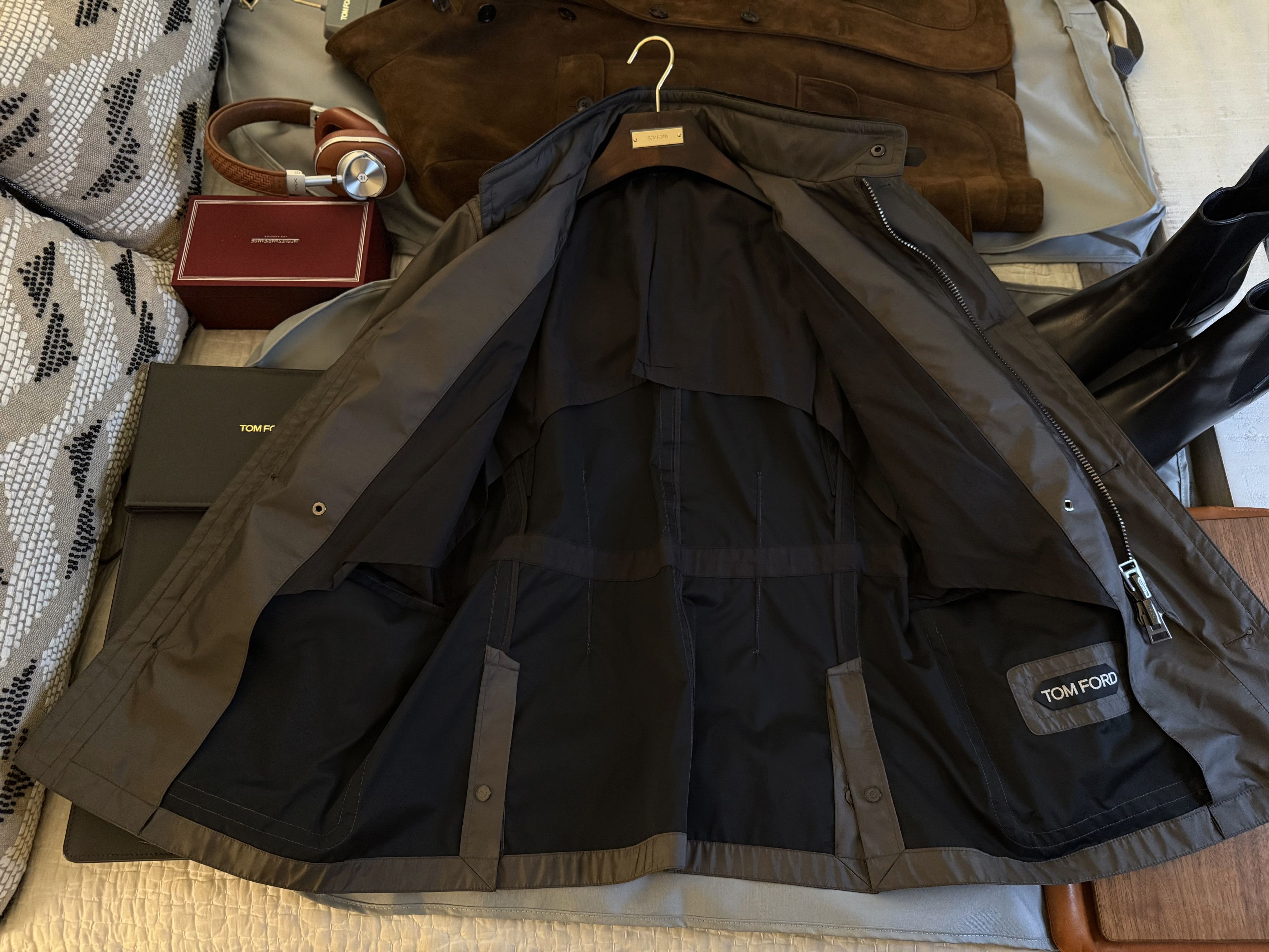 Tom Ford Coveted Extremely Rare $5,000 Field Jacket Leather Accents Size US M / EU 48-50 / 2 - 19 Thumbnail