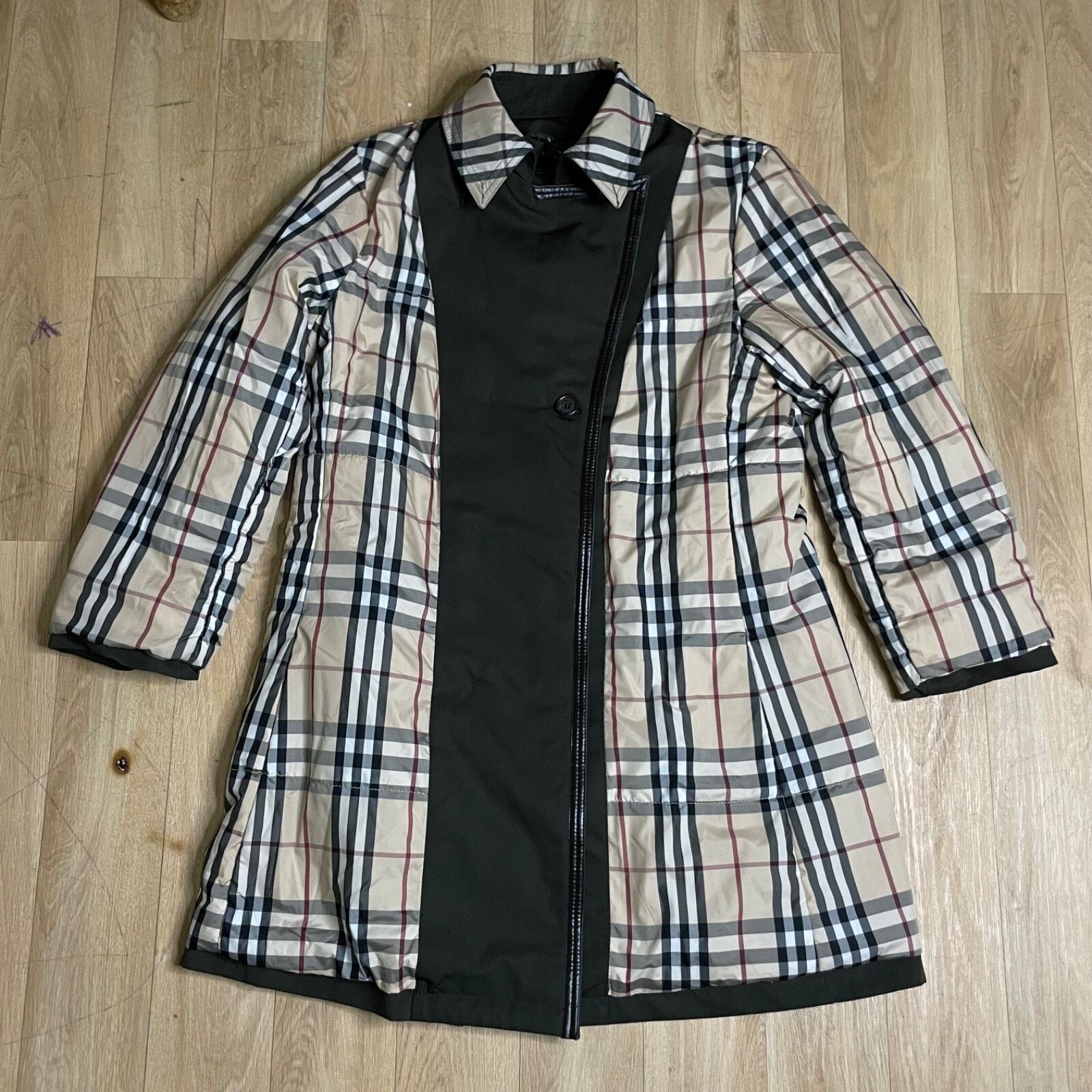 Burberry BURBERRY LONDON TRENCH coat Nova Check Belted GREEN OLIVE Size M / US 6-8 / IT 42-44 - 3 Thumbnail