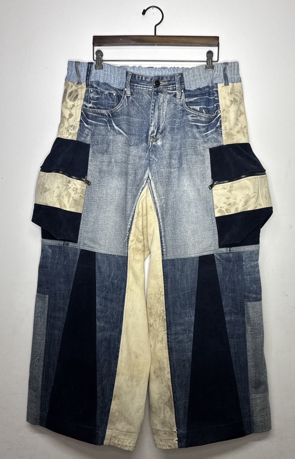 Other Cargo Upcycled Denim Elephant Pant Size US 38 / EU 54 - 1 Thumbnail