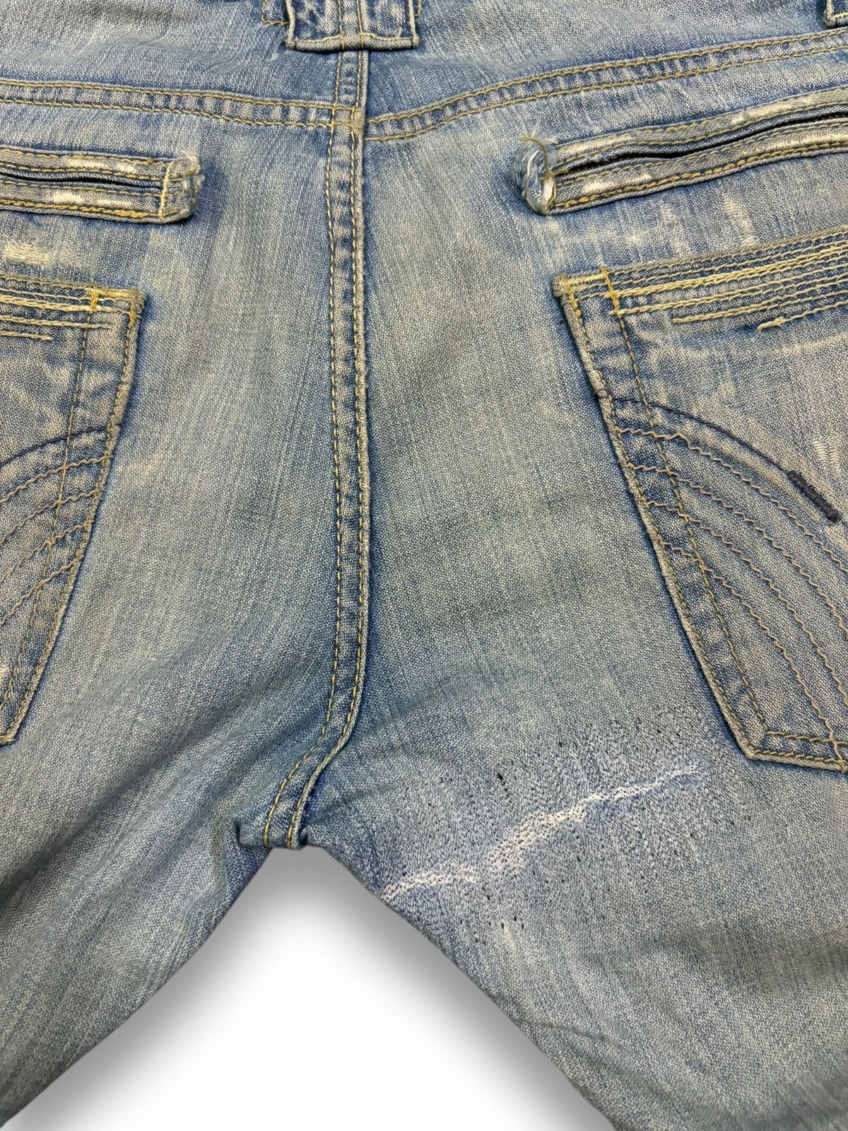 Tornado Mart Vintage Taverniti Sacha Mud Wash Flare Distressed Jeans Size US 32 / EU 48 - 14 Thumbnail