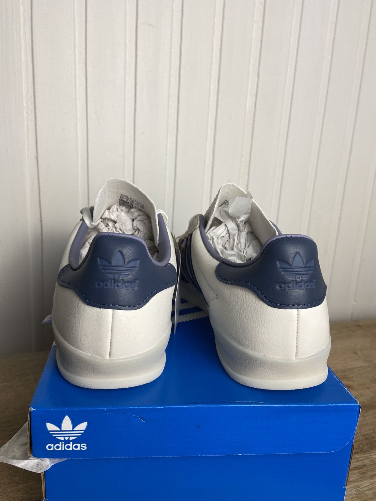 New adidas Gazelle Indoor White Preloved Ink Size 4,5US