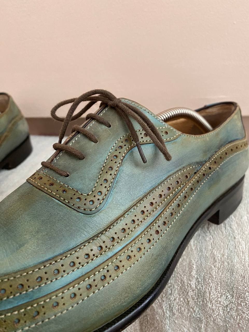 Francesco Smalto 🔥 Francesco Benigno Leather Shoes Size US 9 / EU 42 - 6 Thumbnail