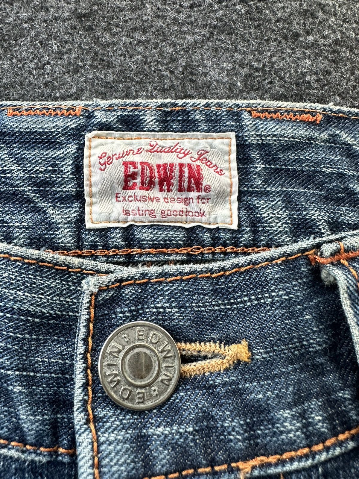 Edwin Edwin Exclusive Vintage Faded Washed Distressed Denim D187 Size US 34 / EU 50 - 13 Thumbnail