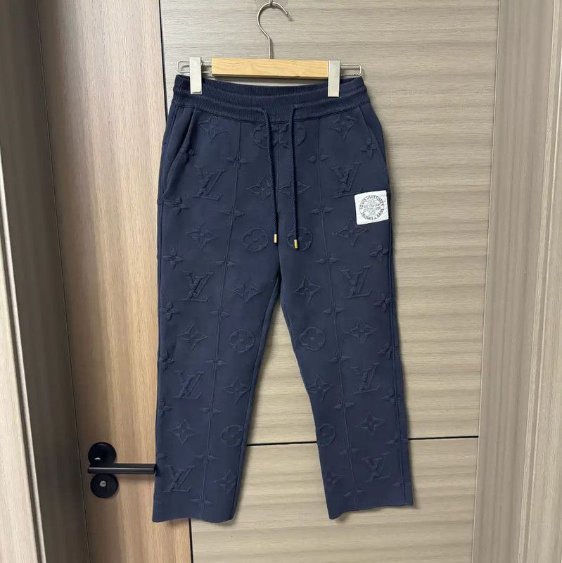 Louis Vuitton Louis Vuitton Women’s Blue Cotton Casual Pants 0089 Size 22" - 1 Thumbnail