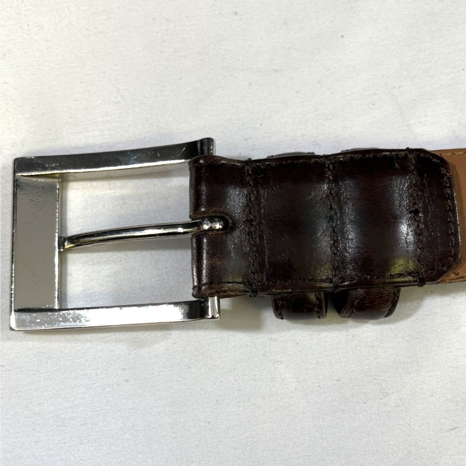 Allen Edmonds Allen Edmonds Mens Brown Leather Belts Size 44 SKU 6663 Size 44 - 5 Thumbnail