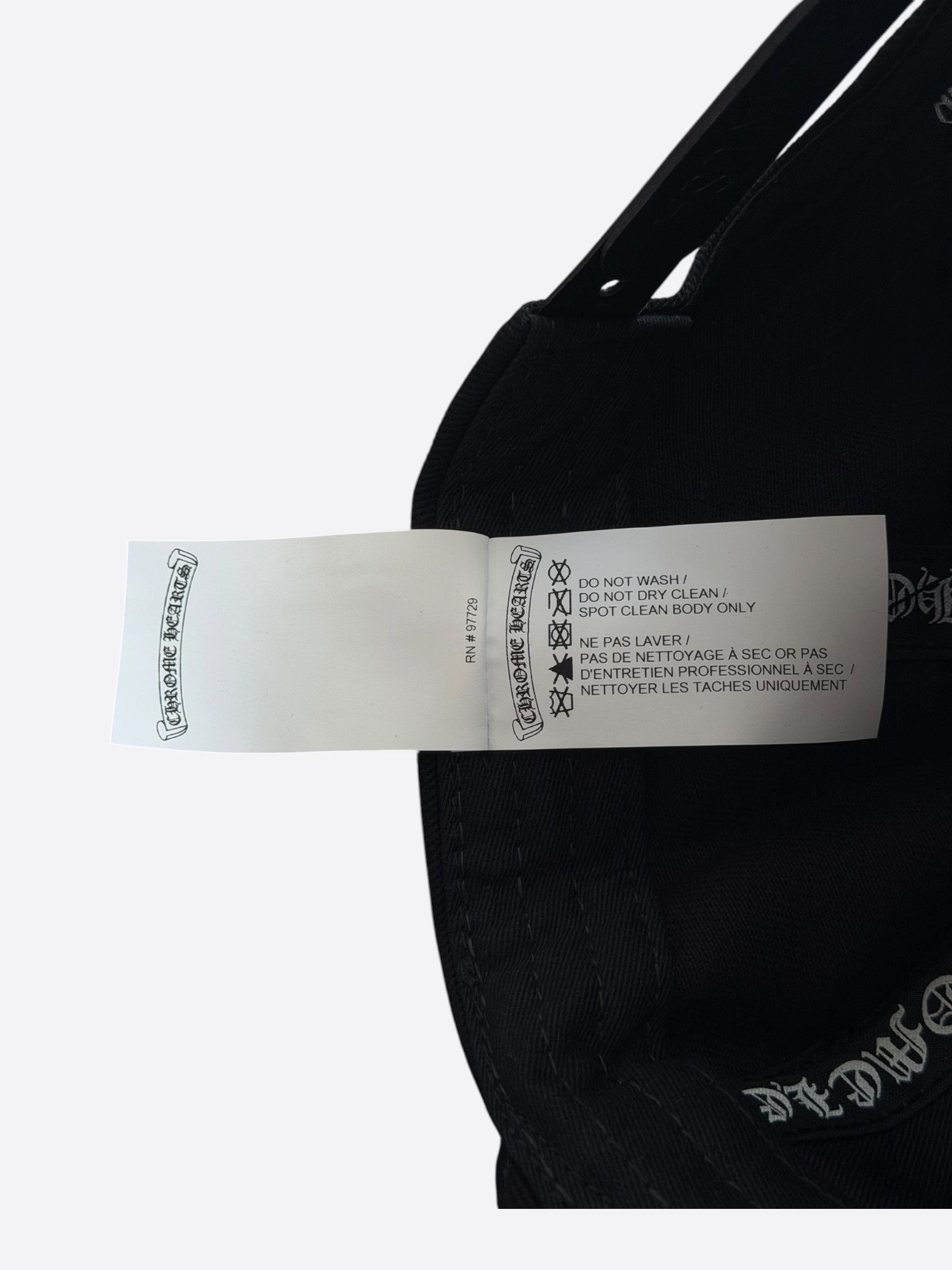 Chrome Hearts Chrome Hearts Black & White Vertical Logo Hat Size ONE SIZE - 6 Thumbnail