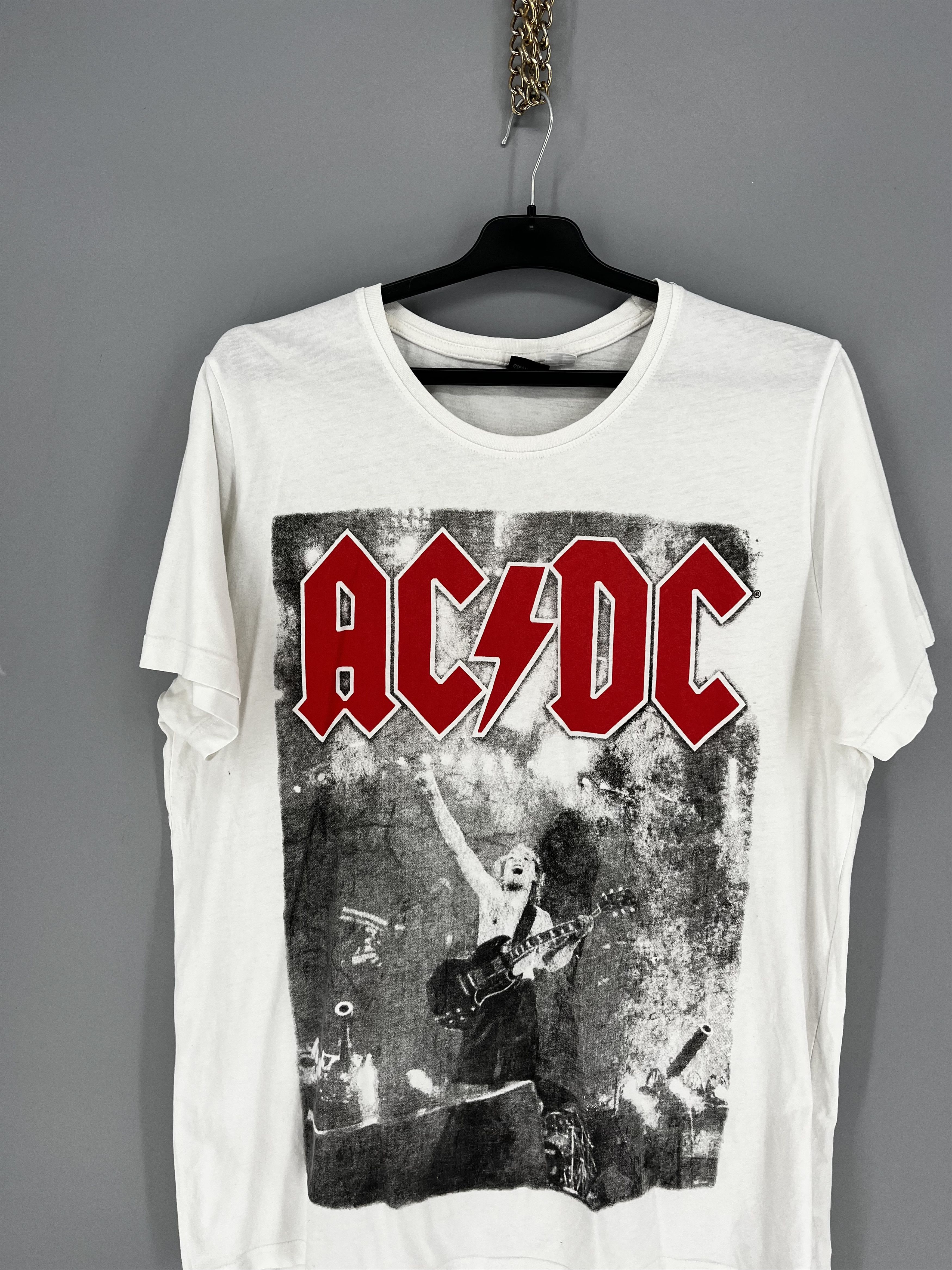 Band Tees VINTAGE 90 AC/DC TEE HORROR FACE VAMPIRE OPIUM BAND ROCK Size US XL / EU 56 / 4 - 6 Thumbnail