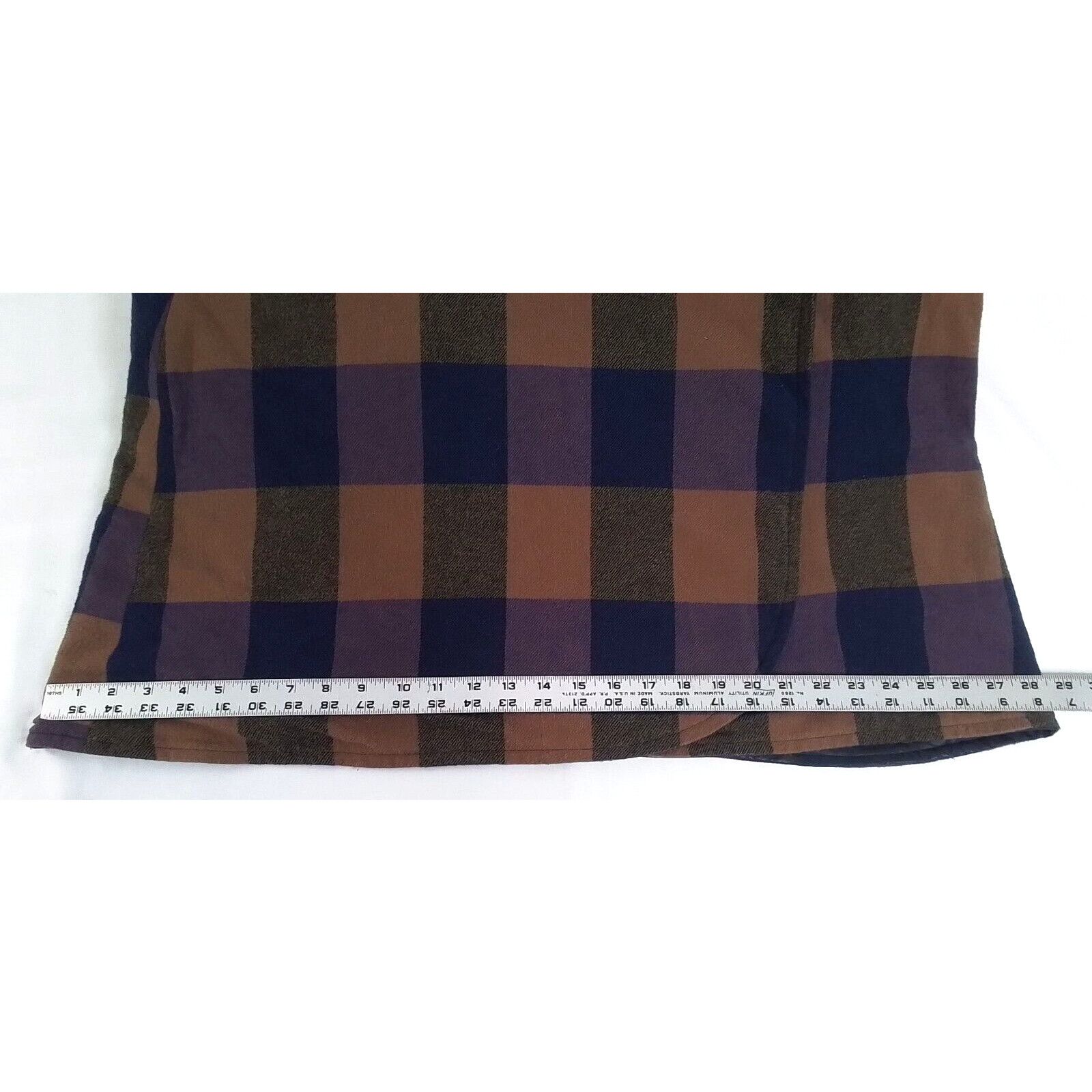 Other Top Skirt Women's Buffalo Plaid Design Blue/Brown #W2947 Size 33" - 12 Thumbnail