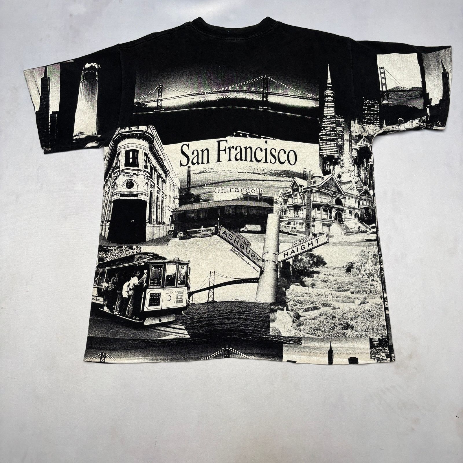 All Sport × Vintage Vintage 90s San Francisco AOP Shirt Men's XL Haight Ashbury Size US XL / EU 56 / 4 - 4 Thumbnail