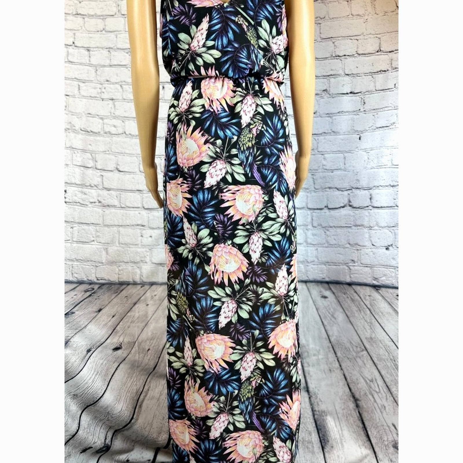 H&M H & M Divided Floral Maxi Dress - 12 Size XL / US 12-14 / IT 48-50 - 7 Thumbnail