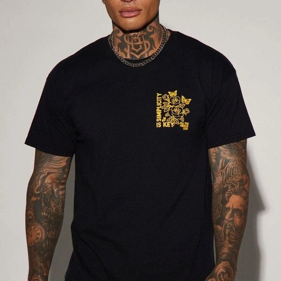 Designer × Fashion Nova NEW FASHION NOVA SIMPLICITY IS KEY BLACK T-SHIRT SZ 3XL XXXL Size US XXL / EU 58 / 5 - 4 Thumbnail