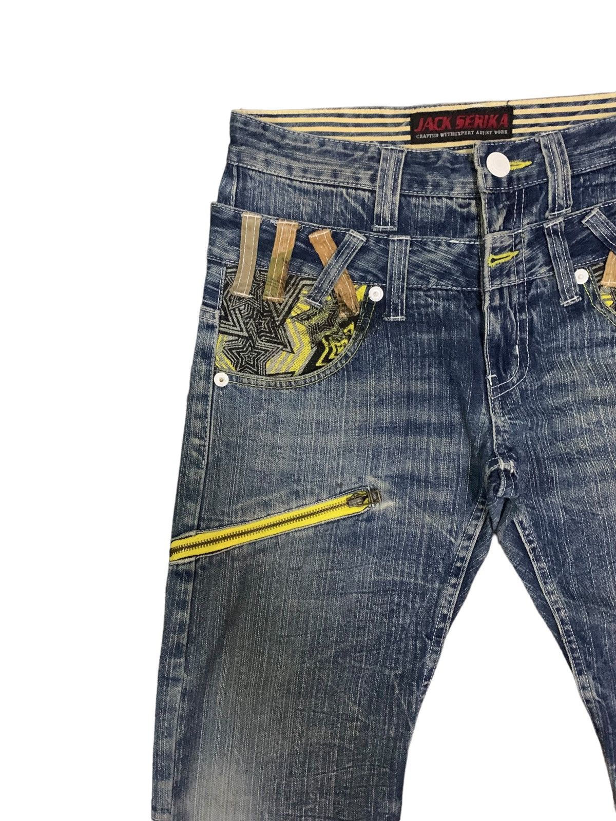 If Six Was Nine × Japanese Brand × Le Grande Bleu (L.G.B.) Vintage Japanese Jack Serika Double Waist Punk Jeans Size US 30 / EU 46 - 9 Thumbnail