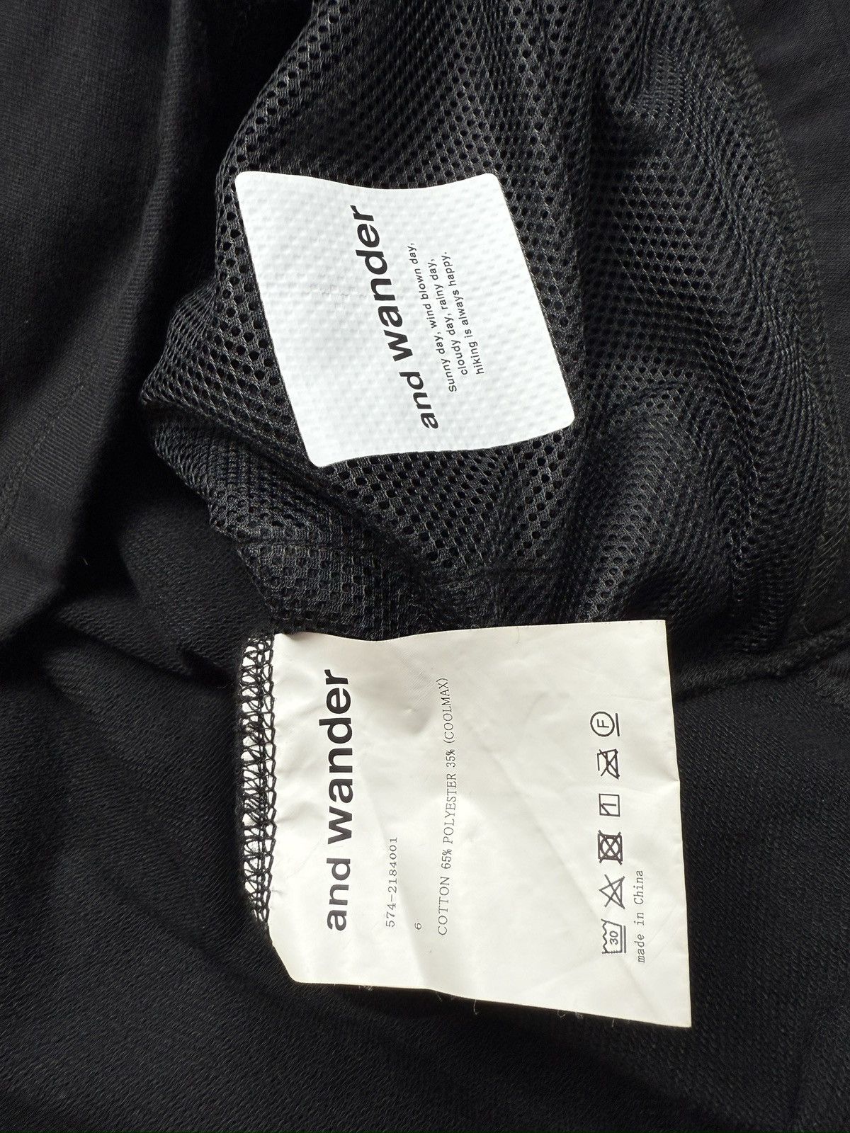 And Wander And Wander black logo hoodie size 6 jp Size US XL / EU 56 / 4 - 8 Thumbnail