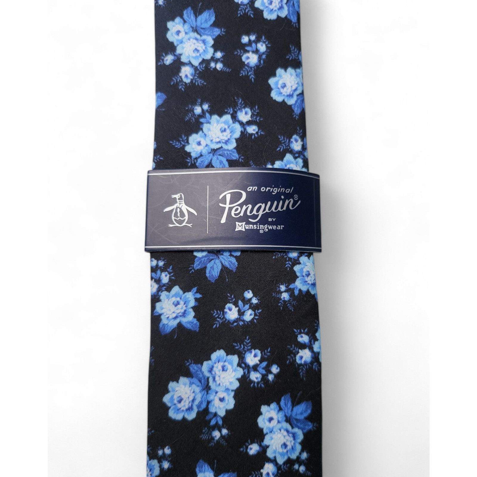Original Penguin NWT ORIGINAL PENGUIN Dogwood Floral Cotton Woven Skinny Tie Size ONE SIZE - 8 Thumbnail